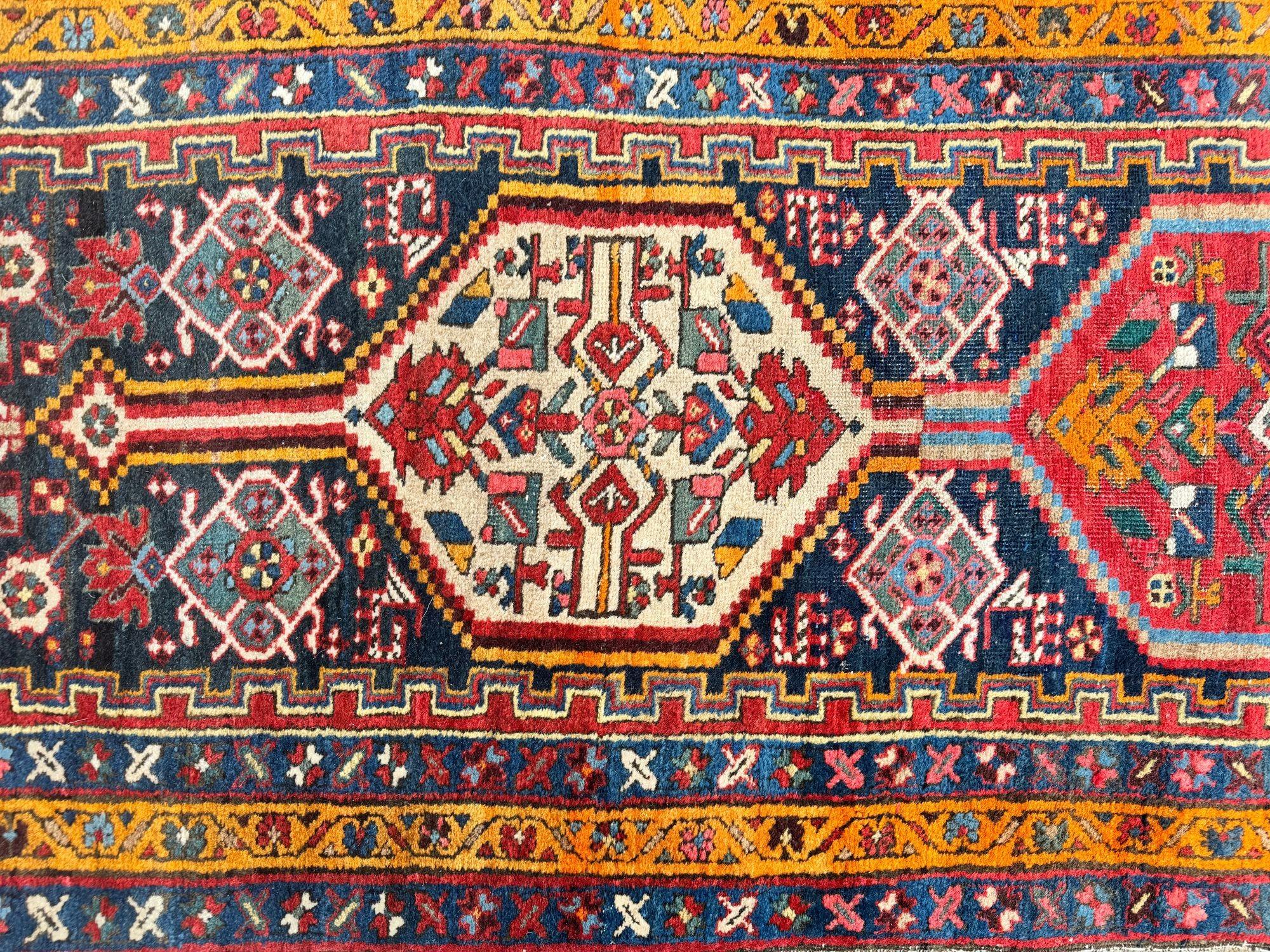 Antique Heriz Runner 3.13m x 0.84m For Sale 8