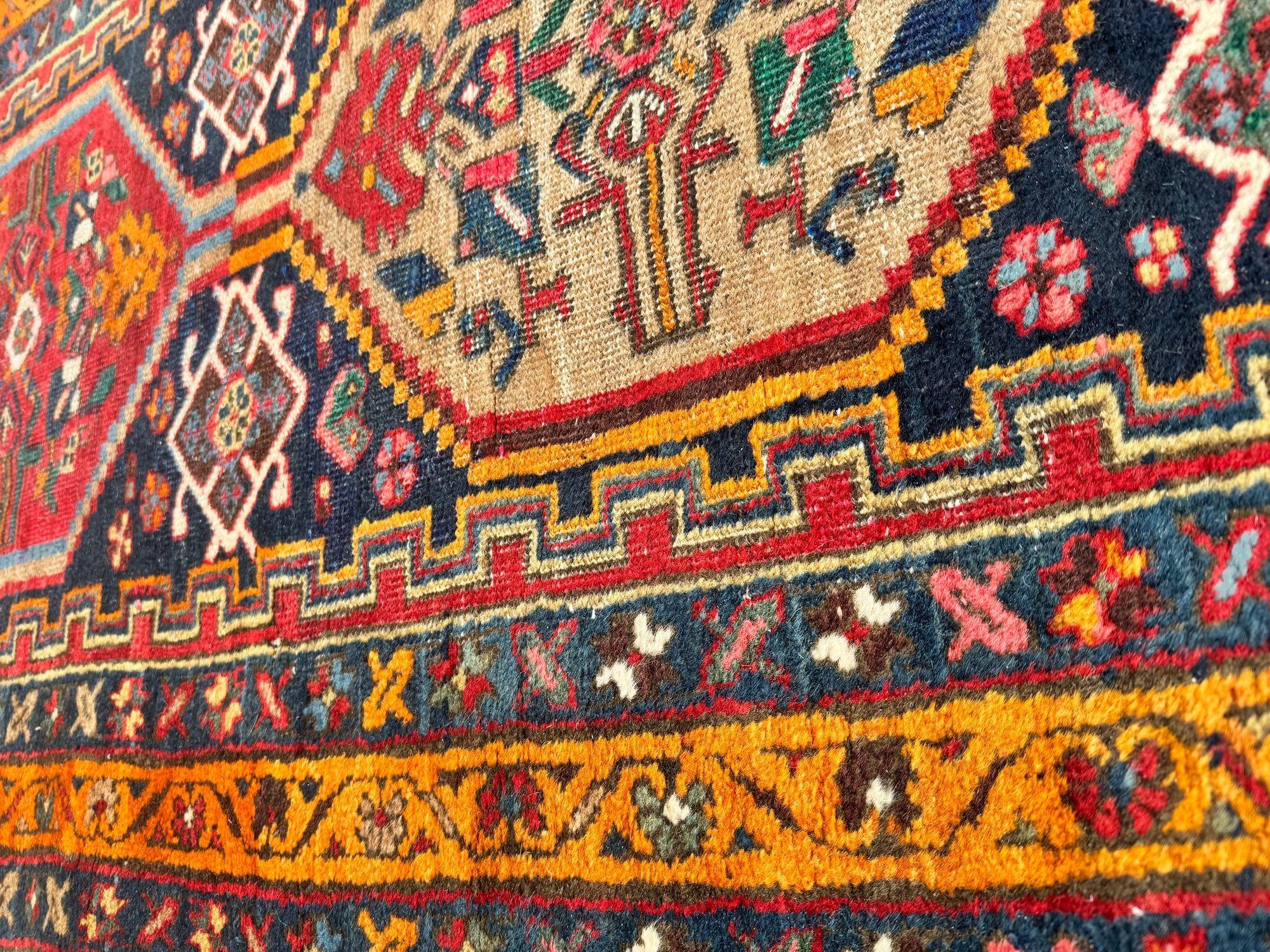 Antique Heriz Runner 3.13m x 0.84m For Sale 9