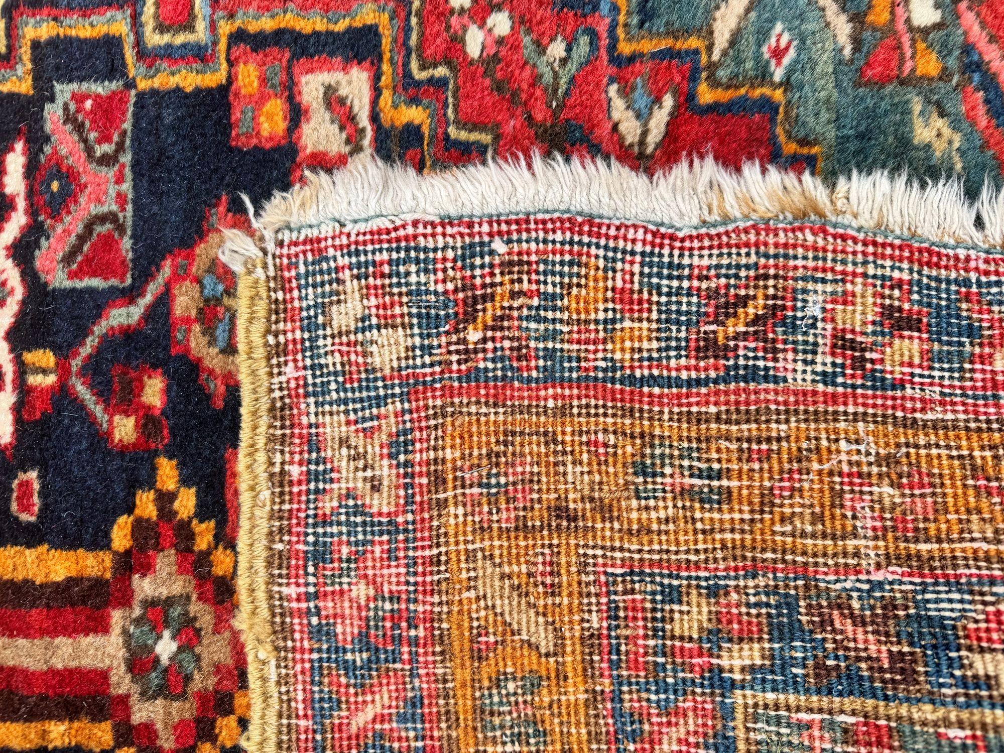 Antique Heriz Runner 3.13m x 0.84m For Sale 12