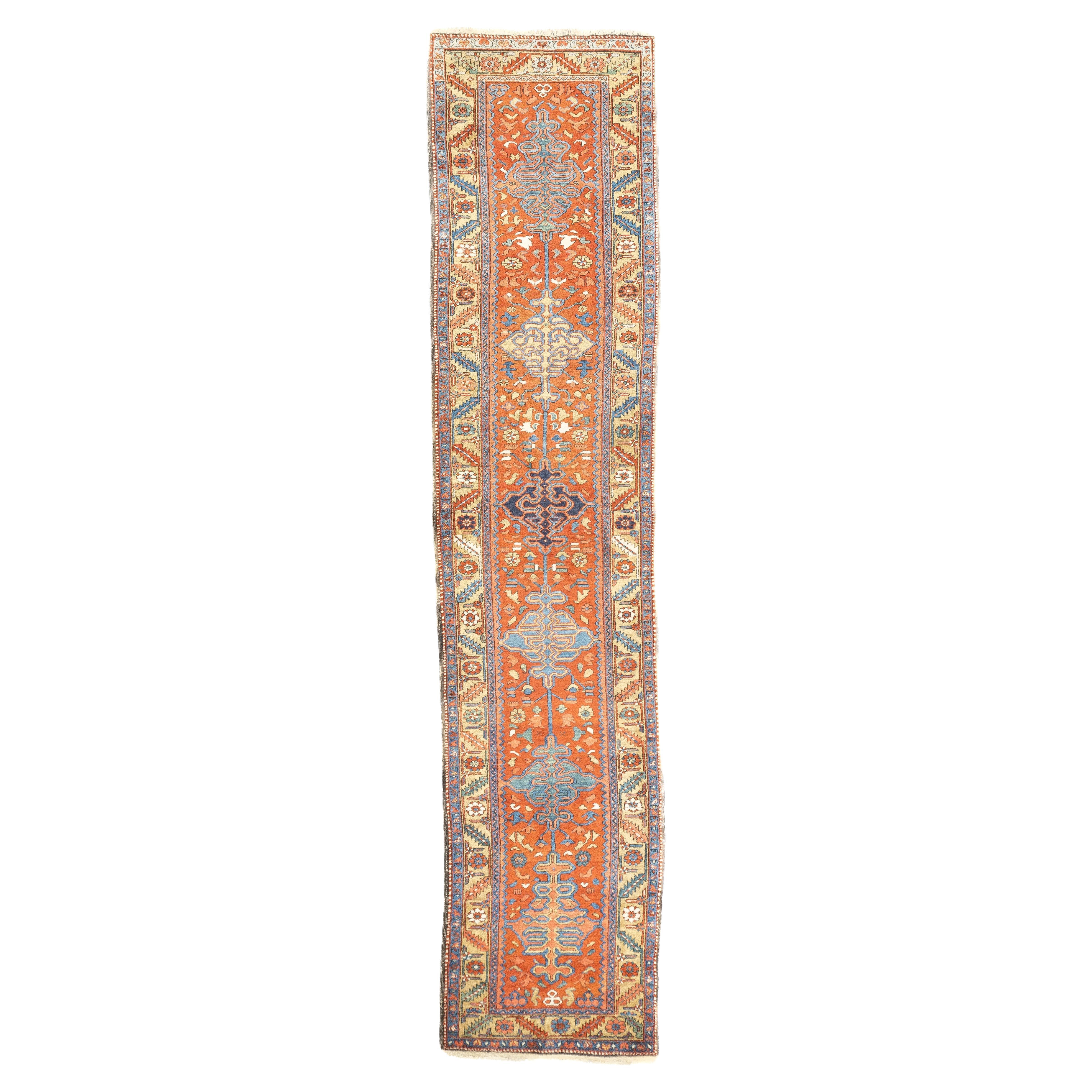 Antique Heriz Runner 3'3'' x 14'7''