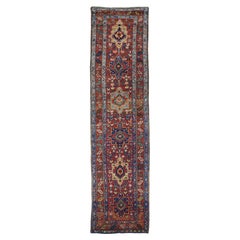 Tapis de couloir Heriz ancien de 3'3'' x 14'8''