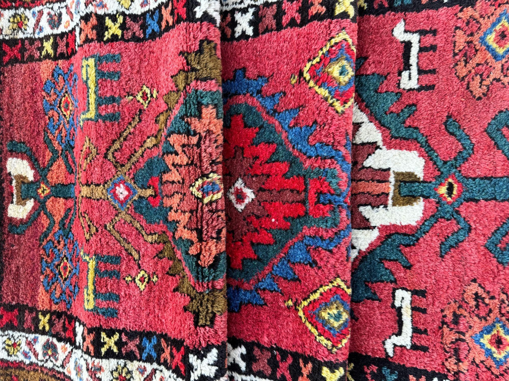 Antiker Heriz-Läufer 3,62 m x 0,95 m, antik im Angebot 13