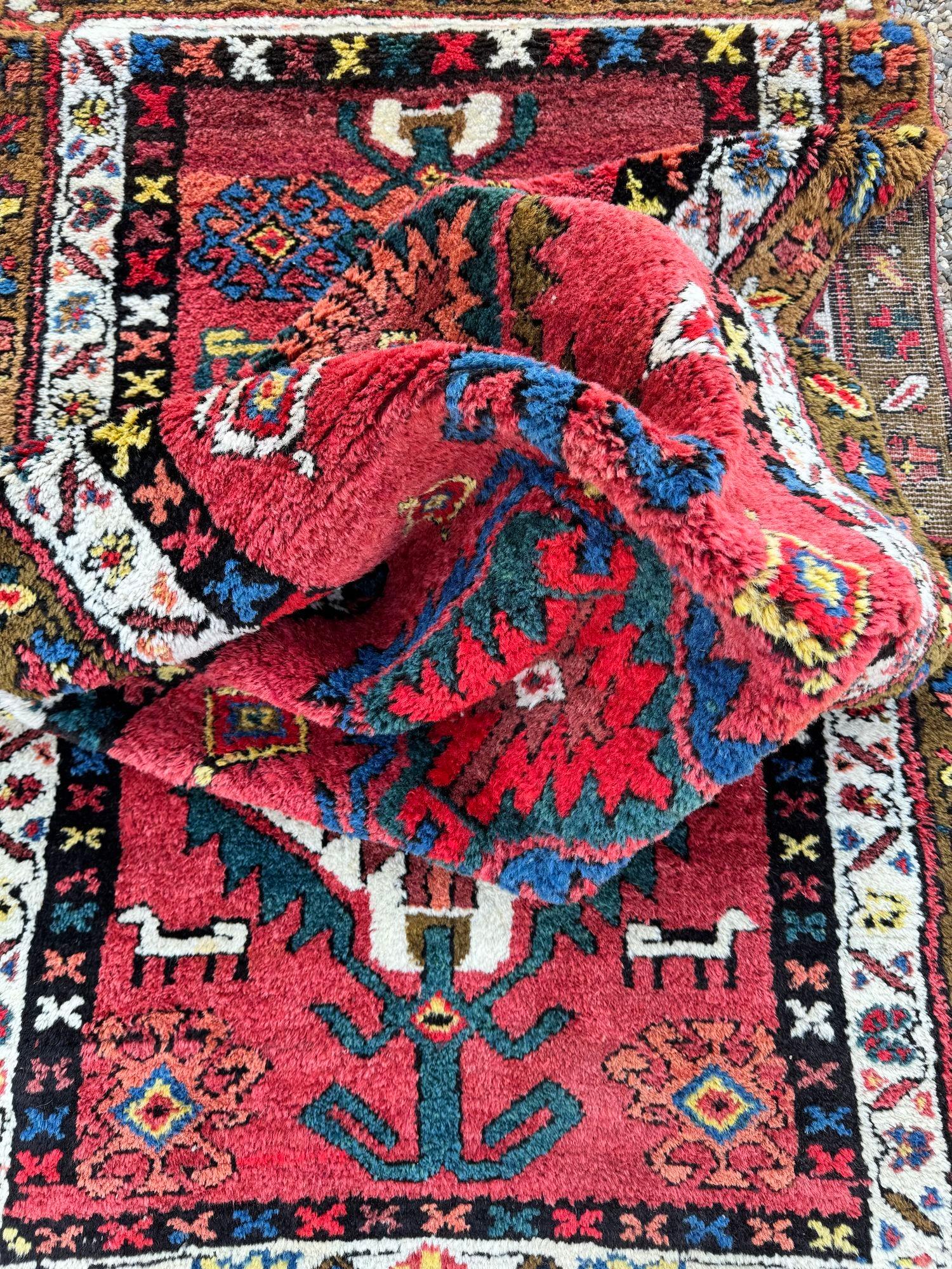 Antiker Heriz-Läufer 3,62 m x 0,95 m, antik im Angebot 14