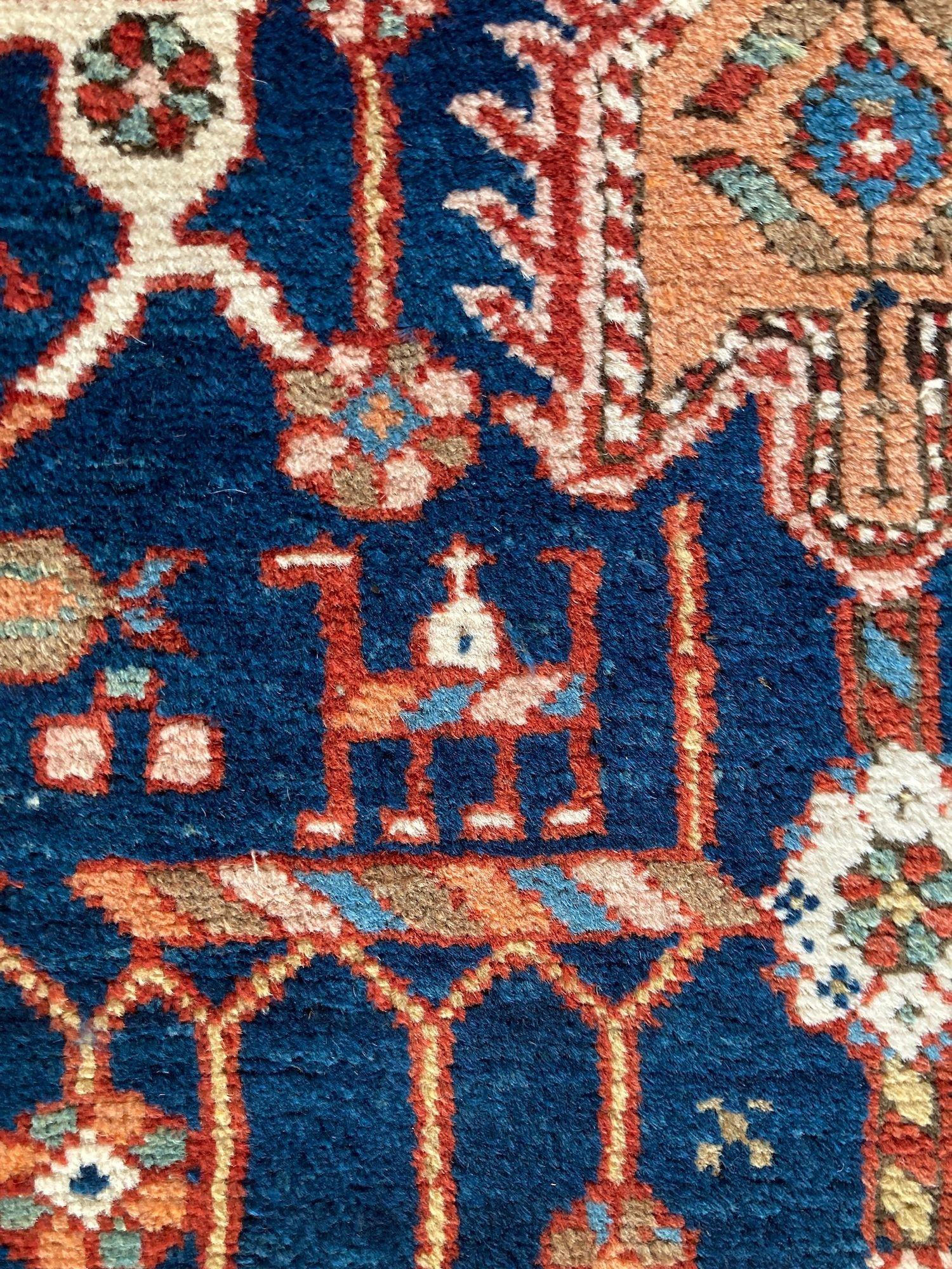 Antique Heriz Runner 4.35m x 1.04m For Sale 6