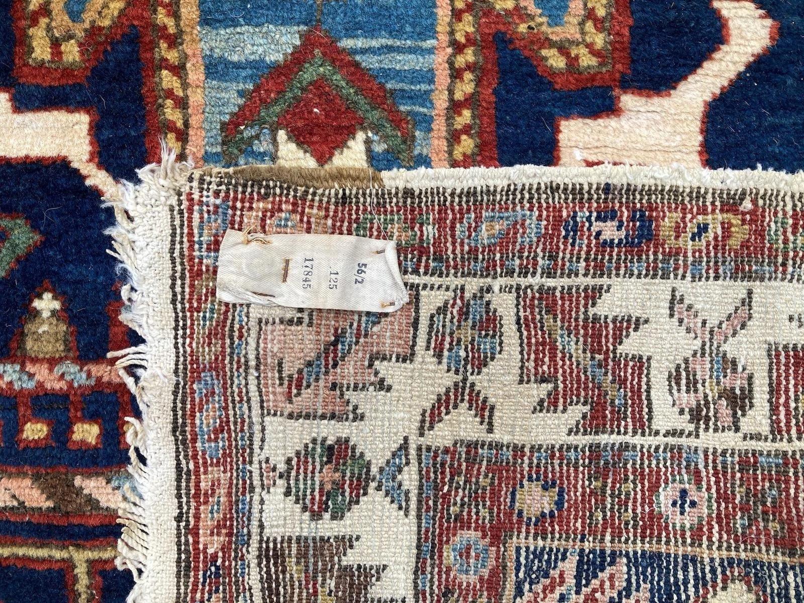 Antique Heriz Runner 4.35m x 1.04m For Sale 8