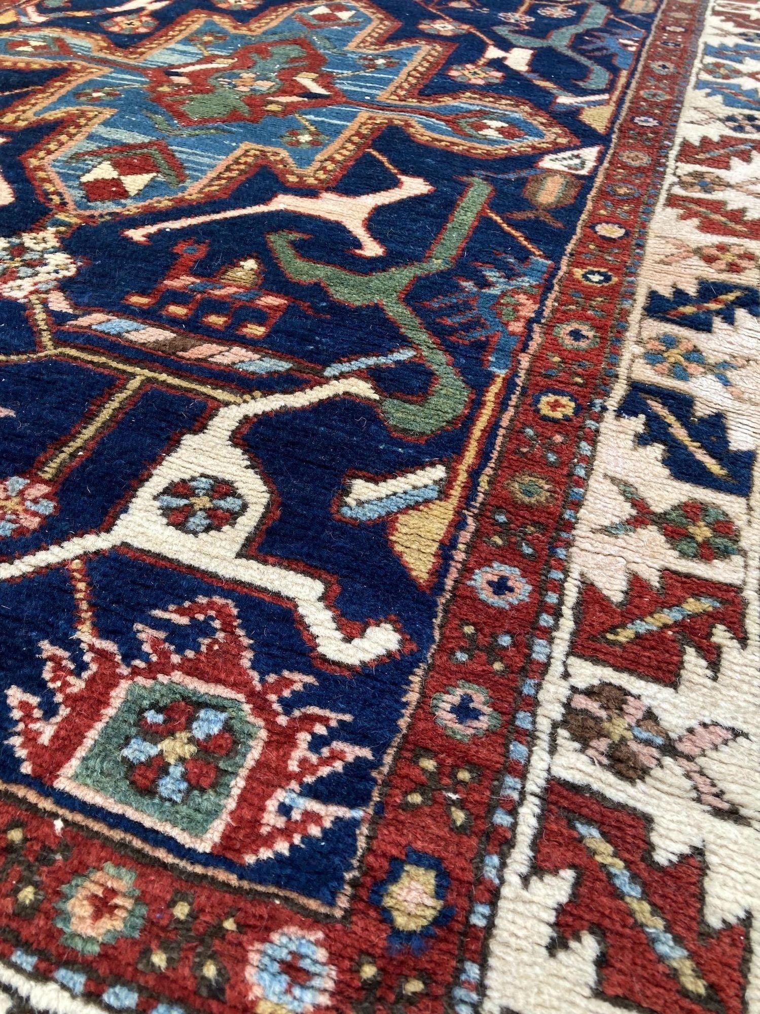 Antique Heriz Runner 4.35m x 1.04m For Sale 3