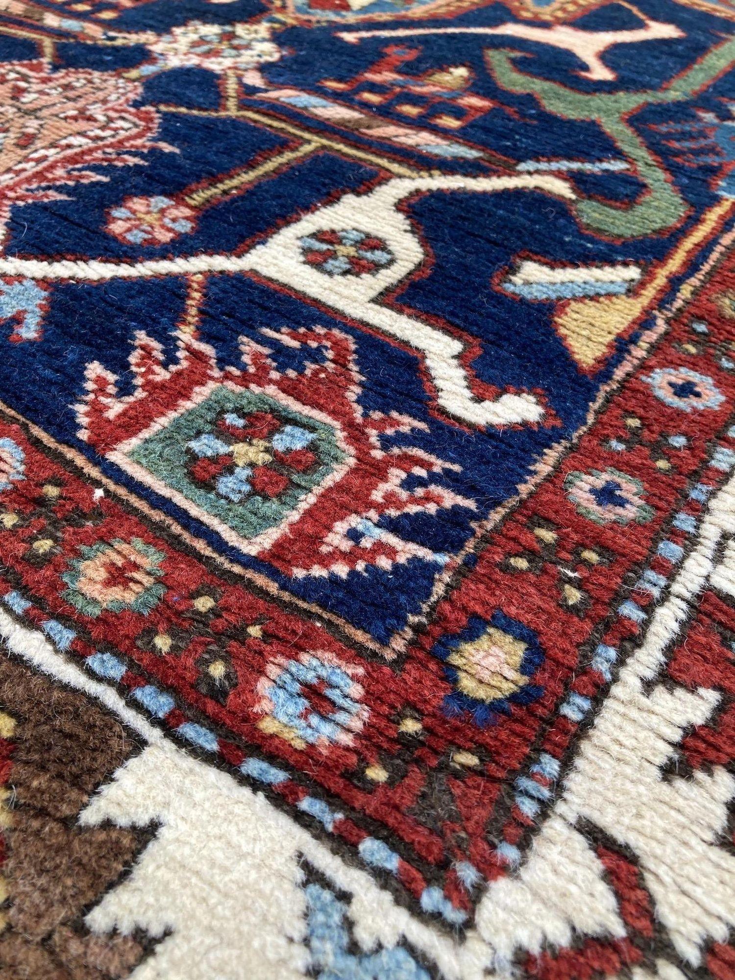 Antique Heriz Runner 4.35m x 1.04m For Sale 4