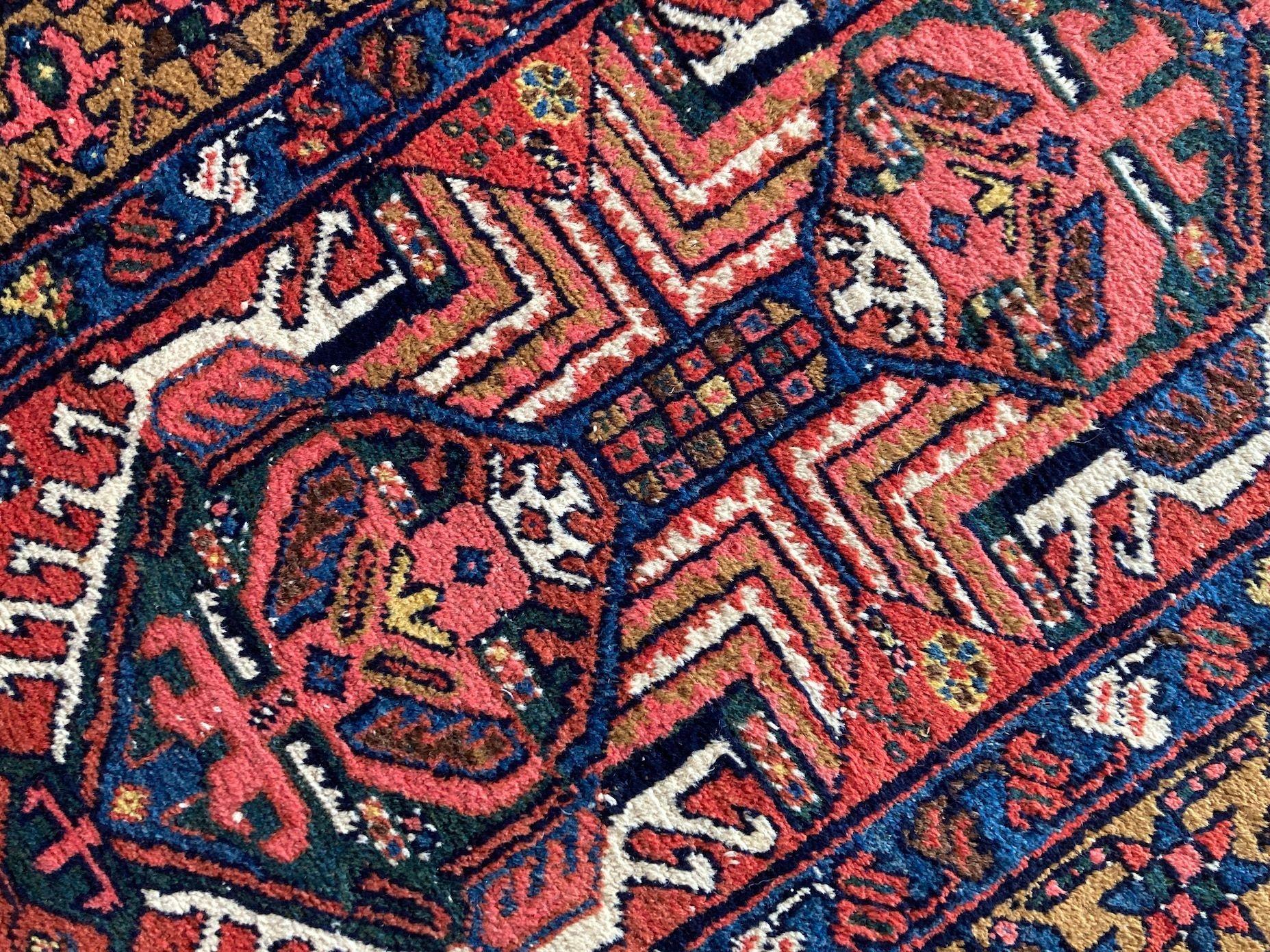 Antiker Heriz-Läufer, 4,70 m x 0,87 m im Angebot 5