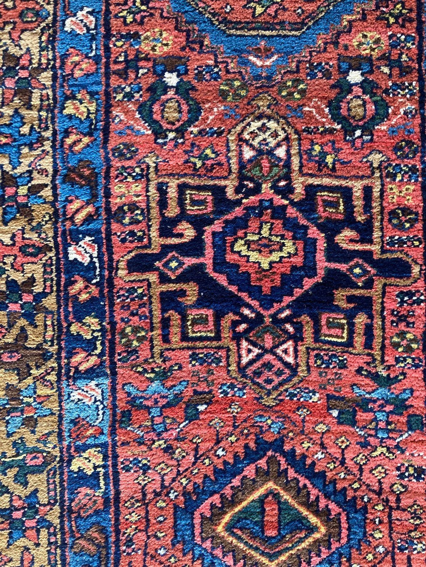 Antiker Heriz-Läufer, 4,70 m x 0,87 m im Angebot 7
