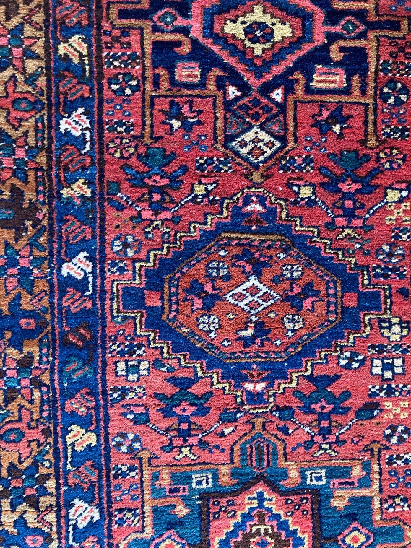 Antiker Heriz-Läufer, 4,70 m x 0,87 m im Angebot 8
