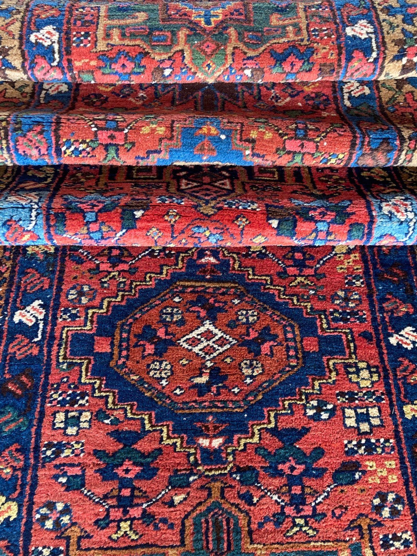 Antiker Heriz-Läufer, 4,70 m x 0,87 m im Angebot 11