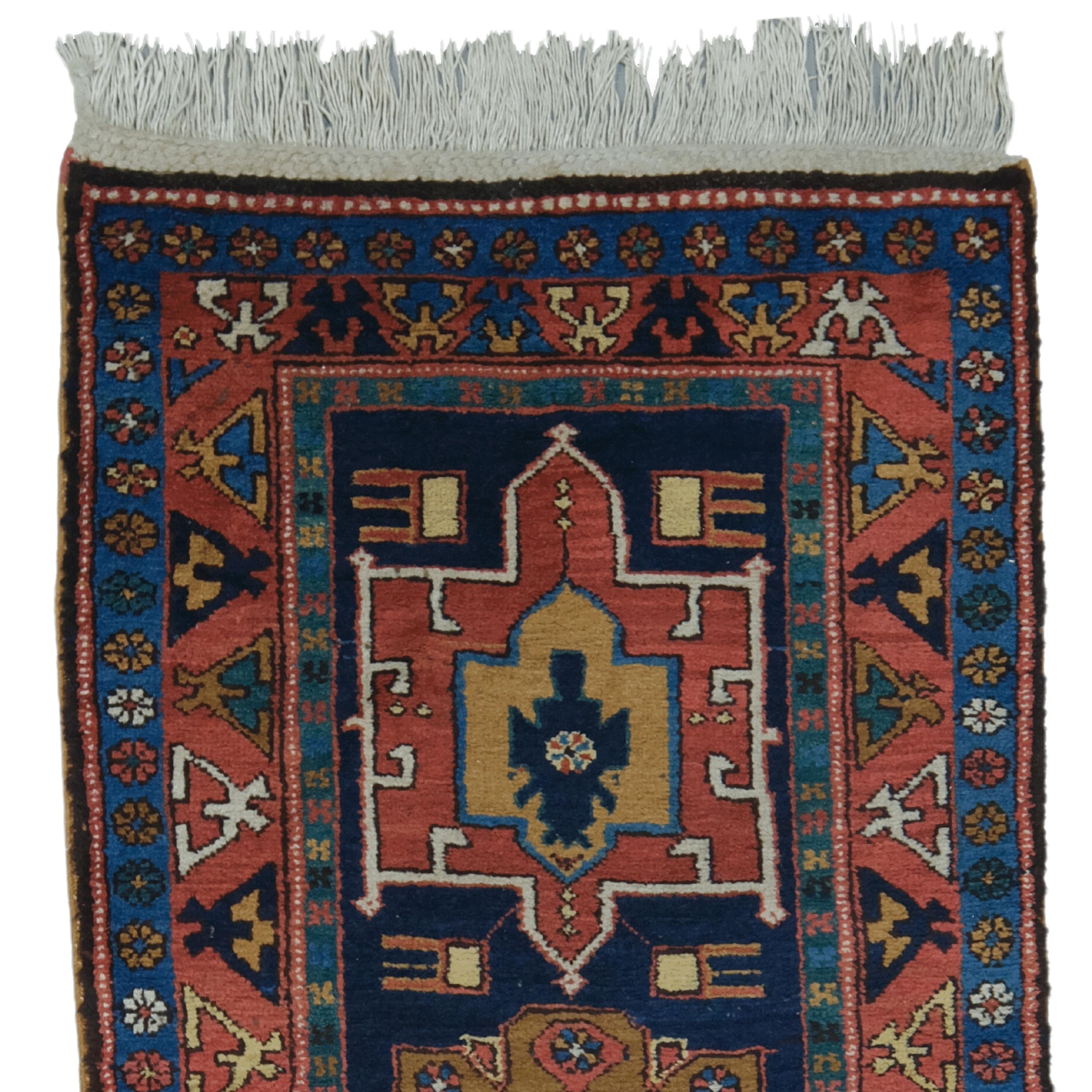 Antique Heriz Runner 92x336cm (36,2 x 132,2 In)

Heriz Runner are durable and durable and can last for generations with proper care. This is partly due to the geographical proximity of Mount Sabalan, which sits on an important copper deposit. Traces