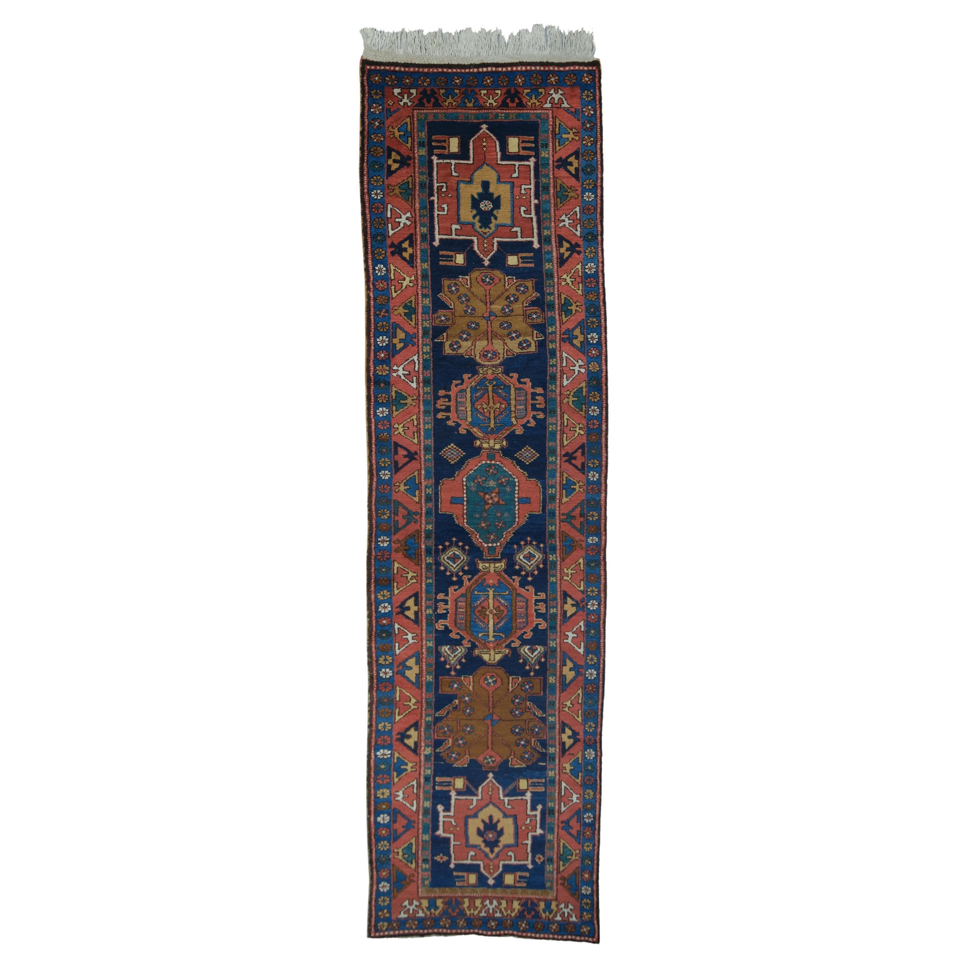 Chemin de table antique Heriz - Antique Runner, Vintage Runner, Heriz Runner