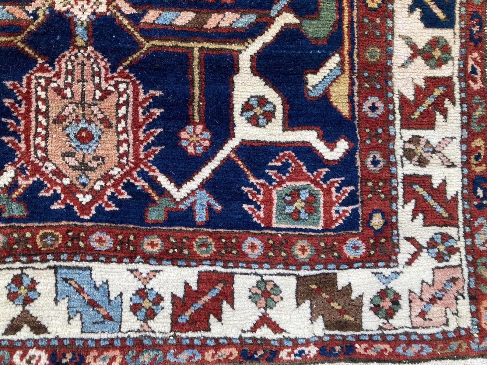 Wool Antique Heriz Runner For Sale