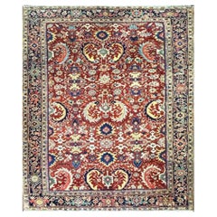 Tappeto orientale antico Heriz, Serapi, molto decorativo