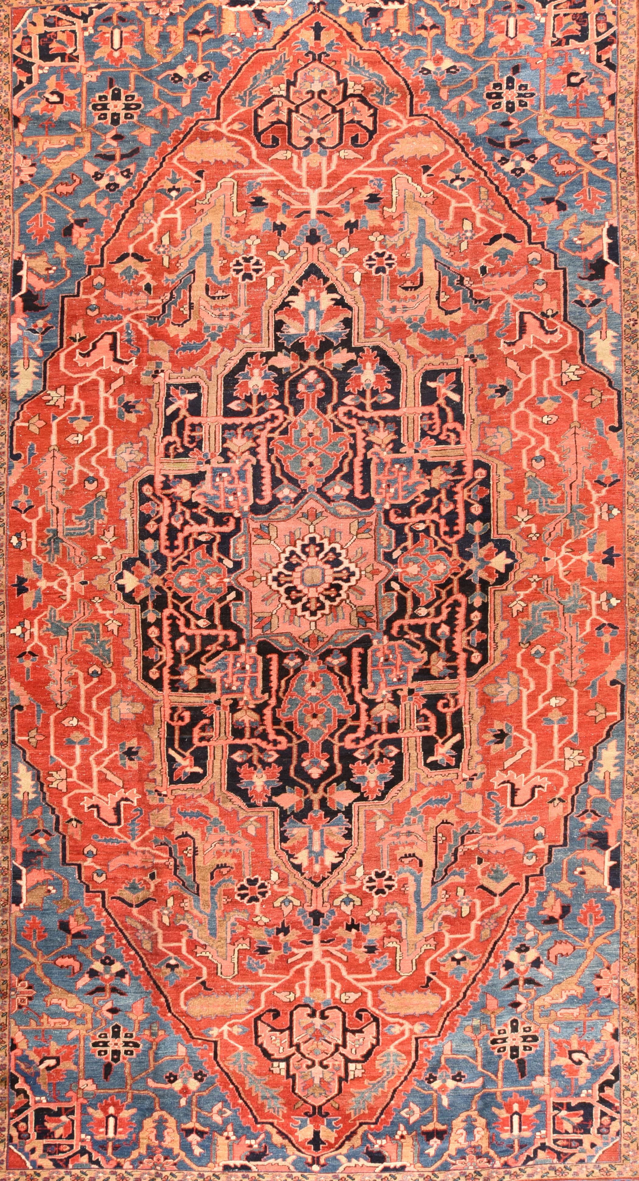 Persian Antique Heriz Serapi Rug For Sale