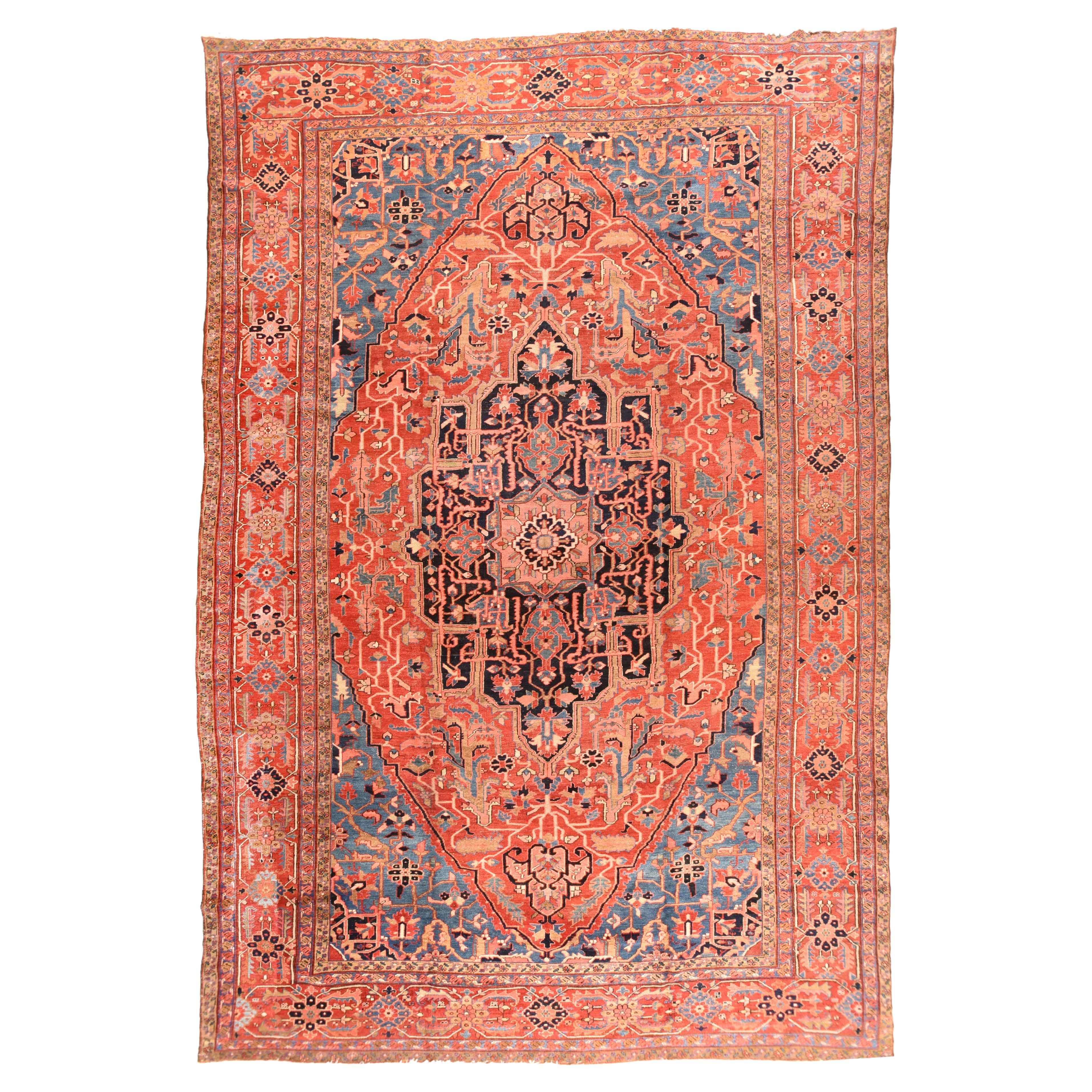 Antique Heriz Serapi Rug 11'7'' x 18'5''