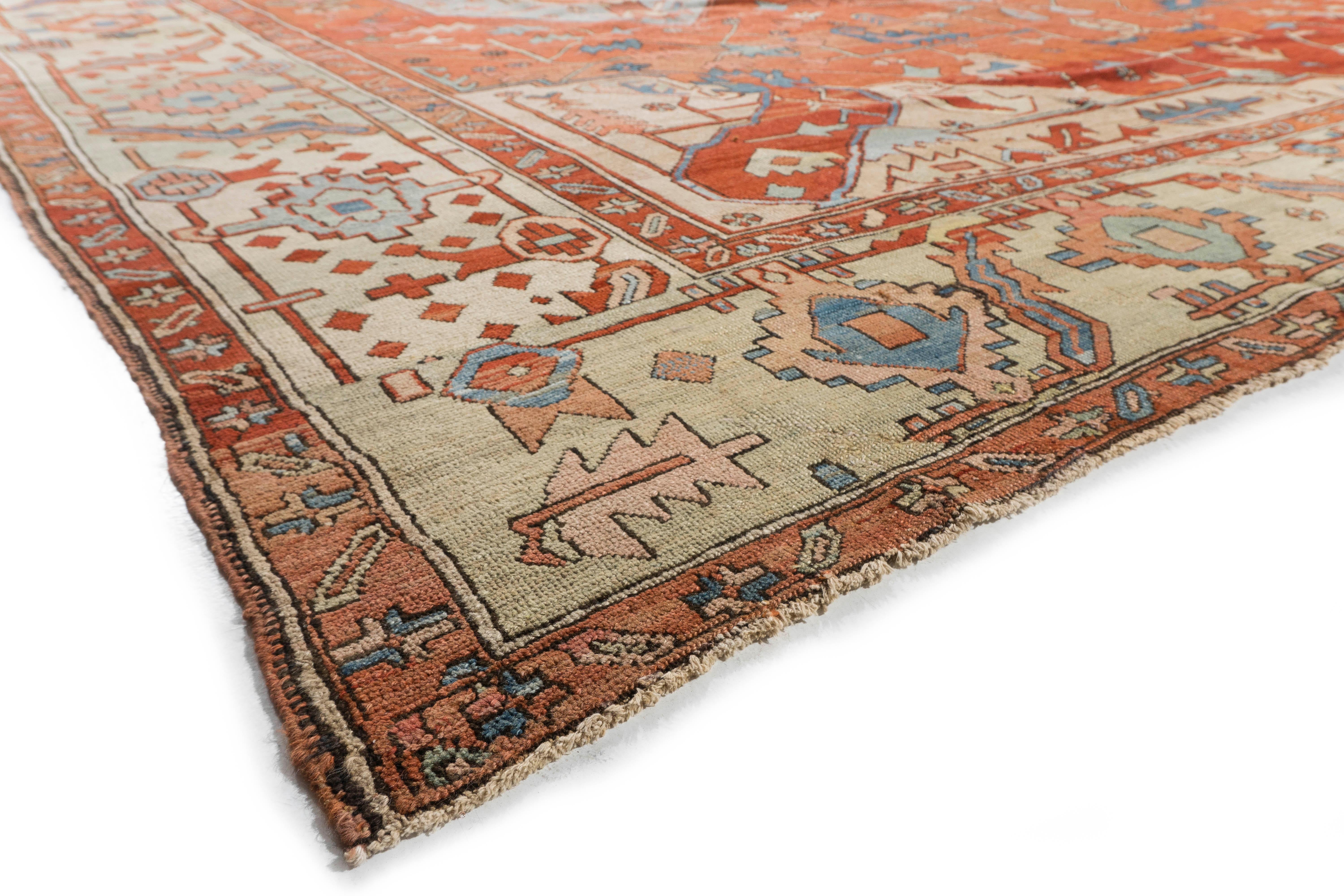 Antiker Heriz-Serapi-Teppich, um 1890  11'5 x 14'4 im Angebot 5