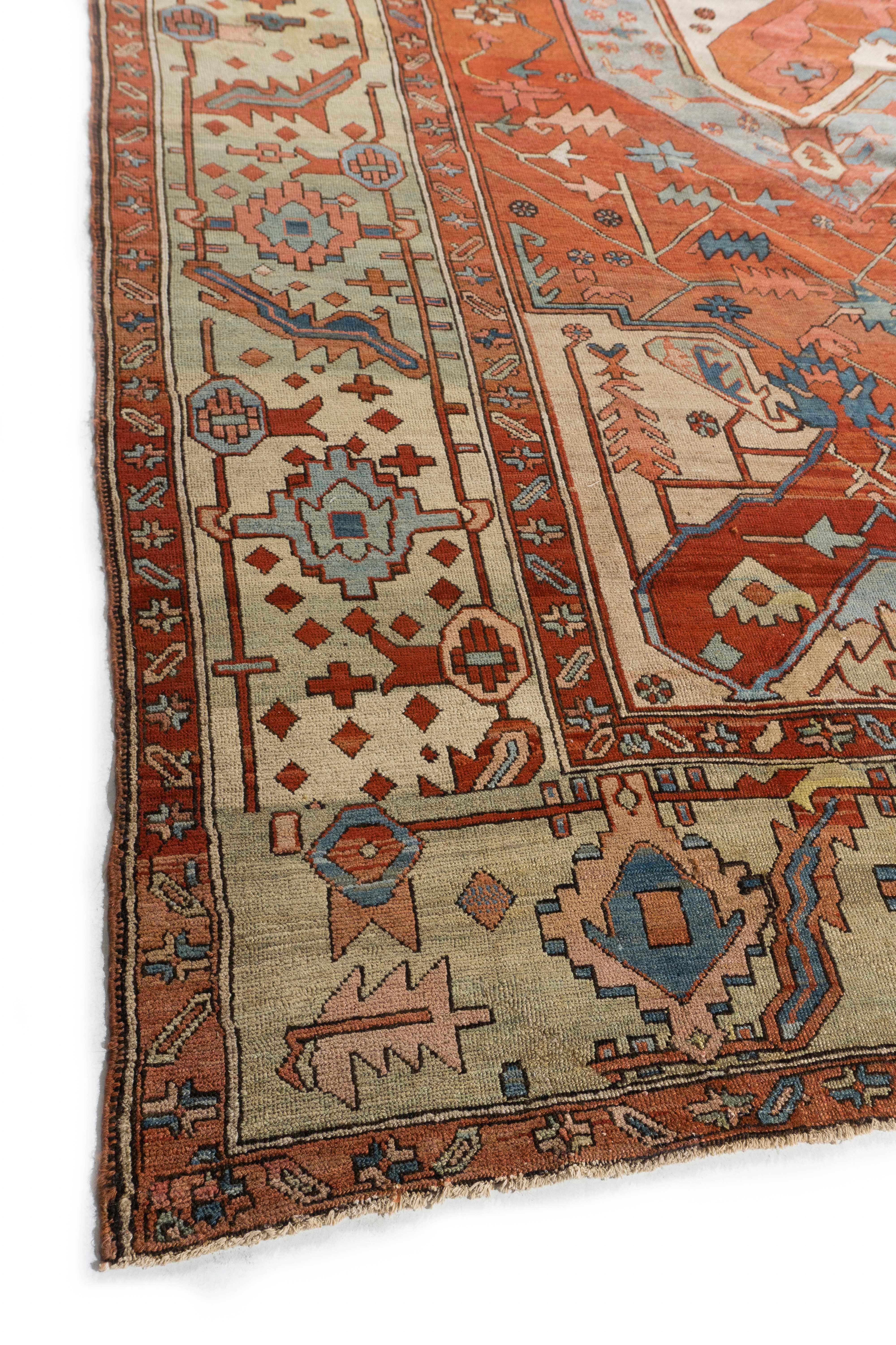 Antiker Heriz-Serapi-Teppich, um 1890  11'5 x 14'4 im Angebot 6