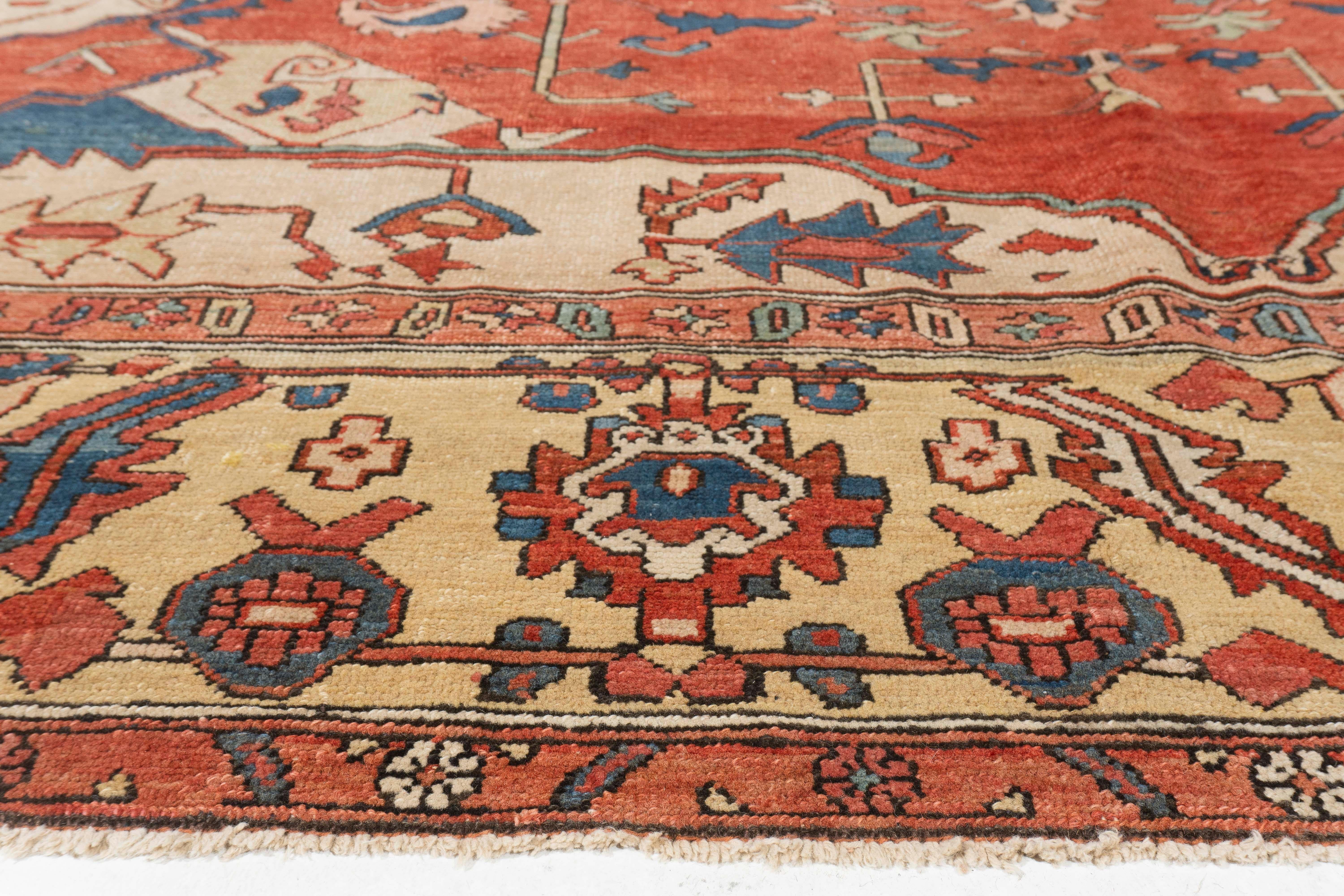 Antiker Heriz-Serapi-Teppich, um 1890  11'5 x 14'4 im Angebot 10