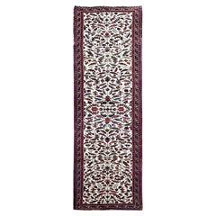 Antique Heriz Serapi Rug Persian Serapi Runner Rug Handmade Persian Rug 3x11