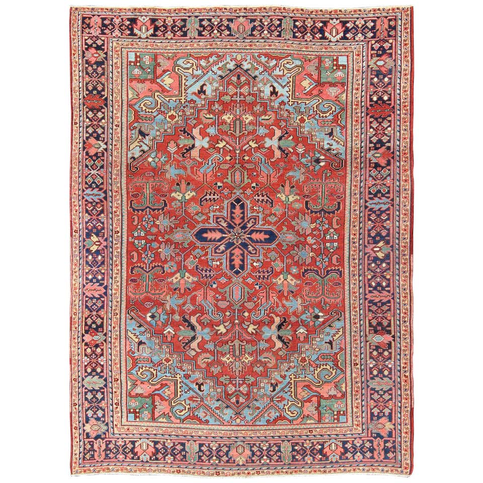 Antique Heriz-Serapi Rug For Sale at 1stDibs | antique heriz serapi ...