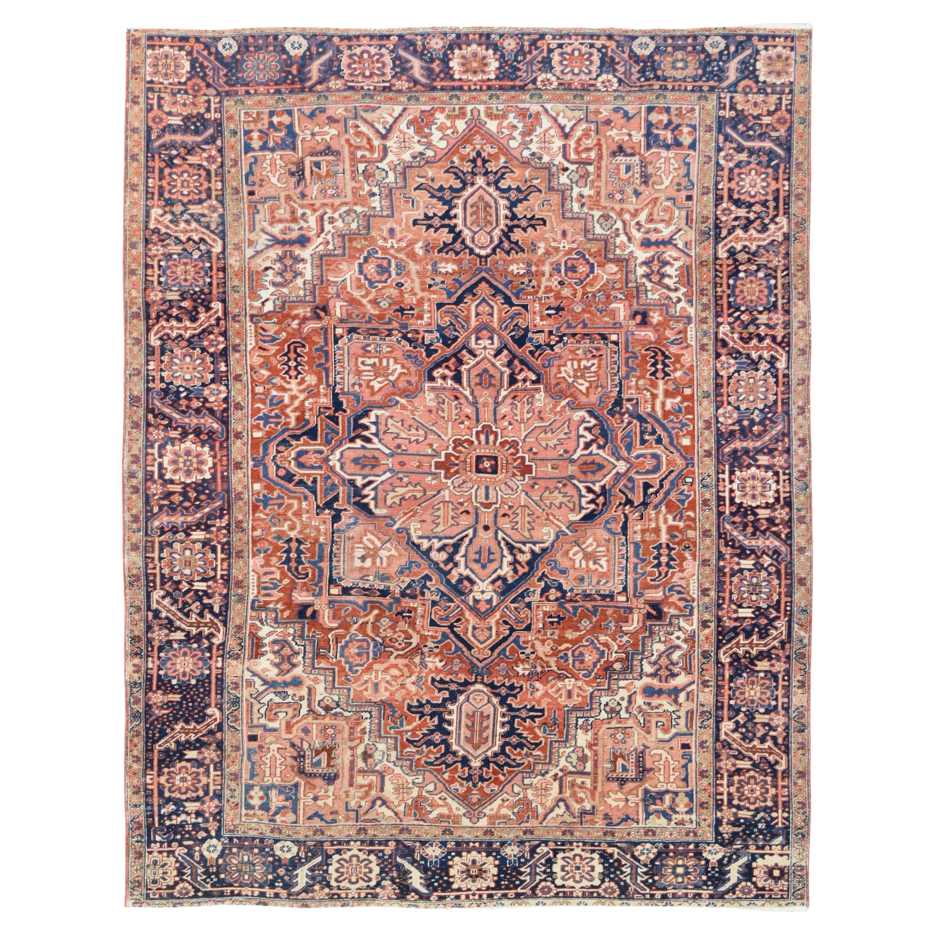 Tapis Heriz antique en laine 8'3''x10'9''