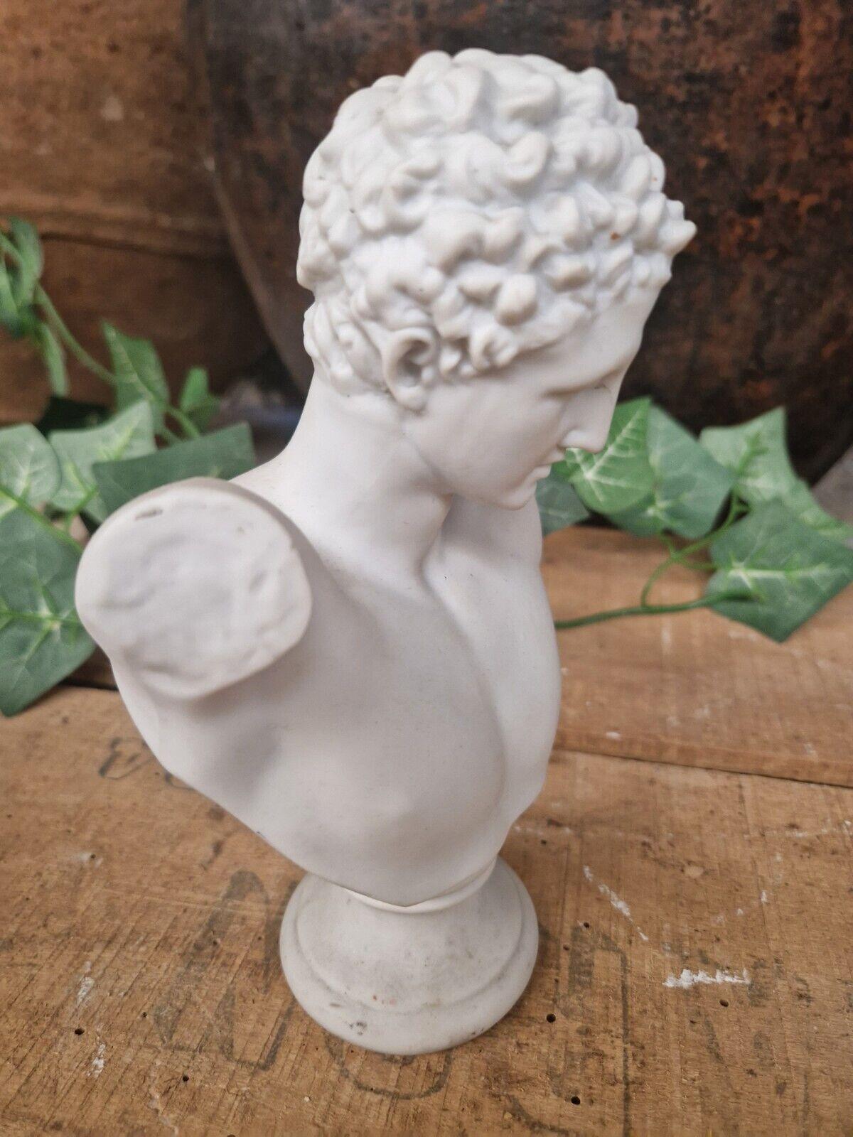 Antique Hermes Bust in Carved Biscuit French Origin For Sale 4