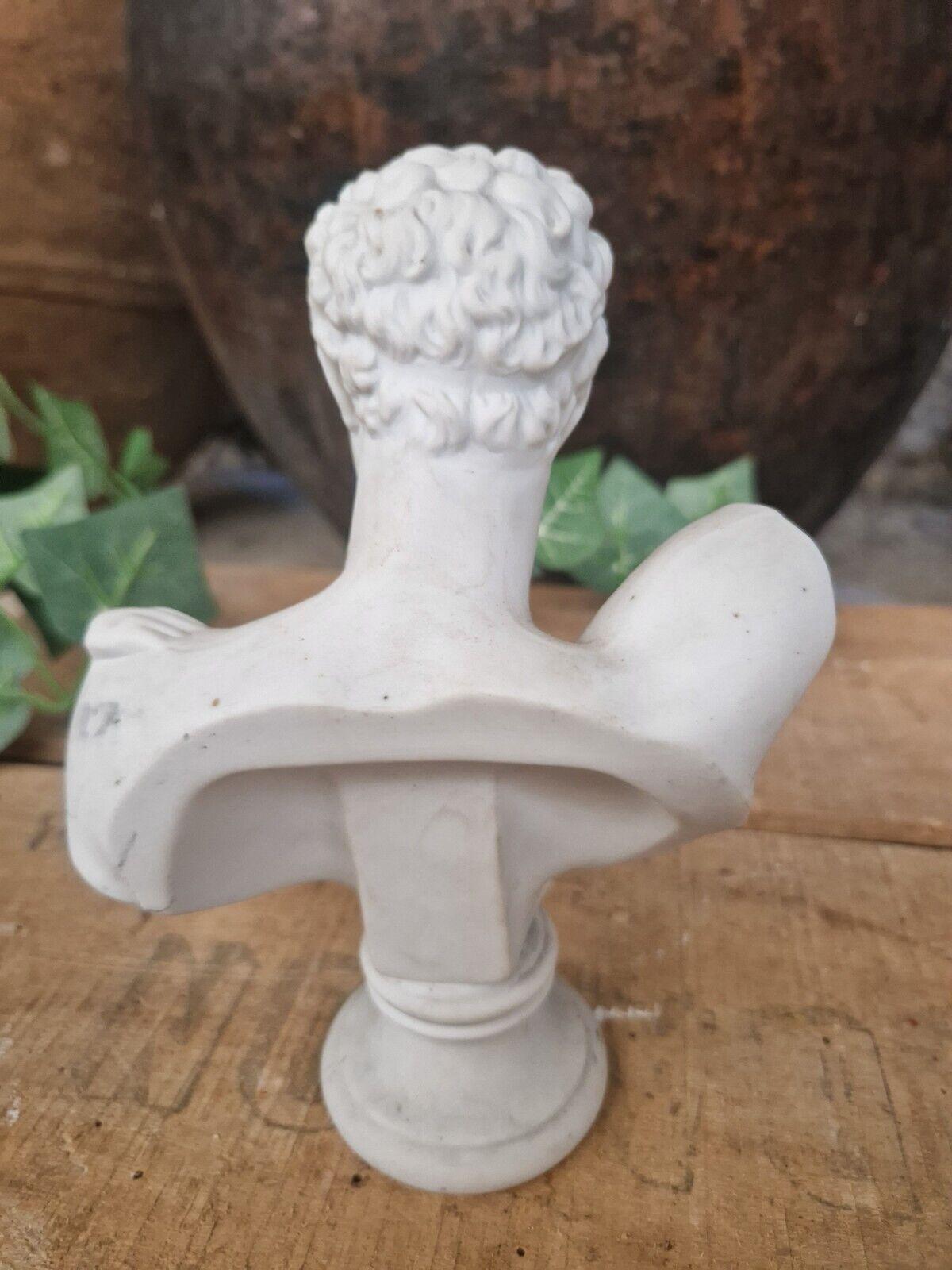 20th Century Antique Hermes Bust in Carved Biscuit French Origin For Sale