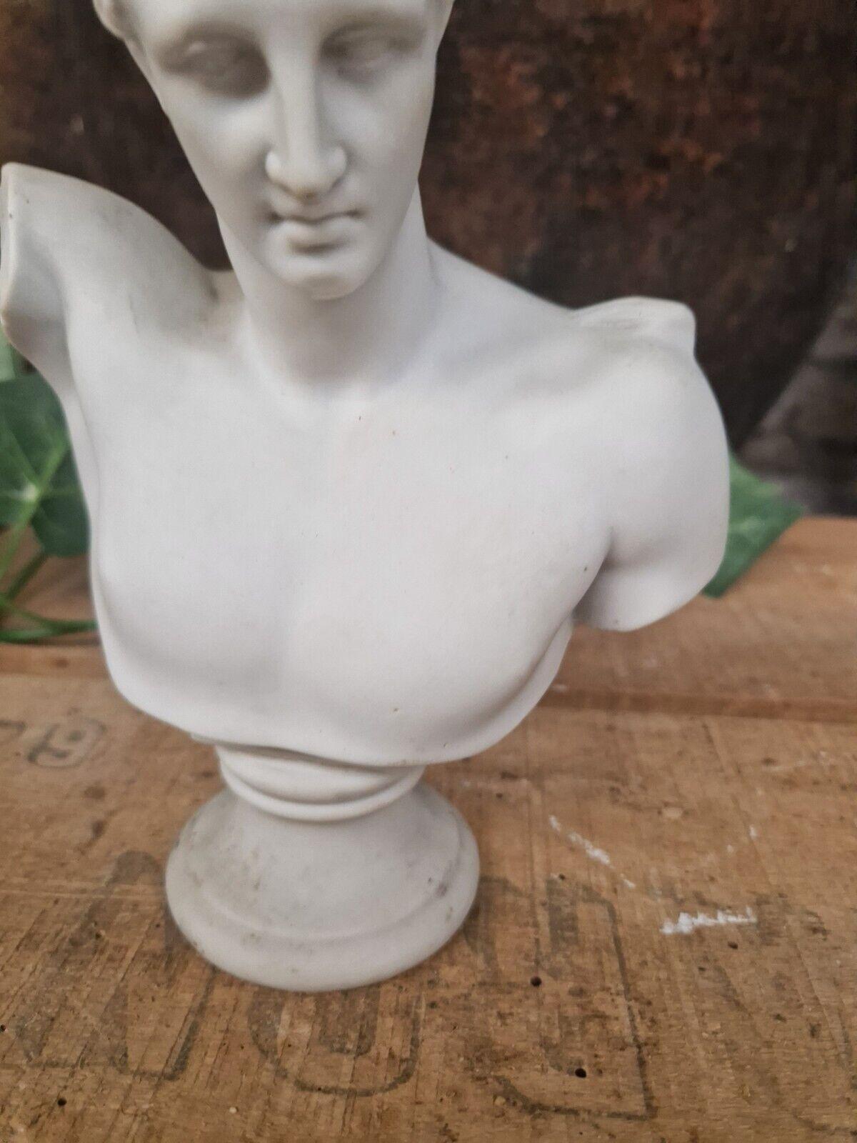 Antique Hermes Bust in Carved Biscuit French Origin For Sale 2