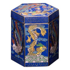 Antique Hexagonal Chinese Opium Box