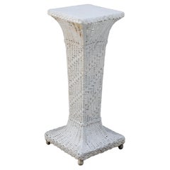 Antique Heywood Wakefield Arts & Crafts Wicker Fern Stand C1920