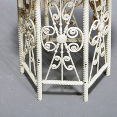 Antique Heywood Wakefield Attr. Wicker Plant Stand, Circa 1900