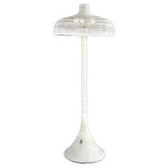 Vintage Heywood Wakefield Wicker Triple-Light Floor Lamp C1920