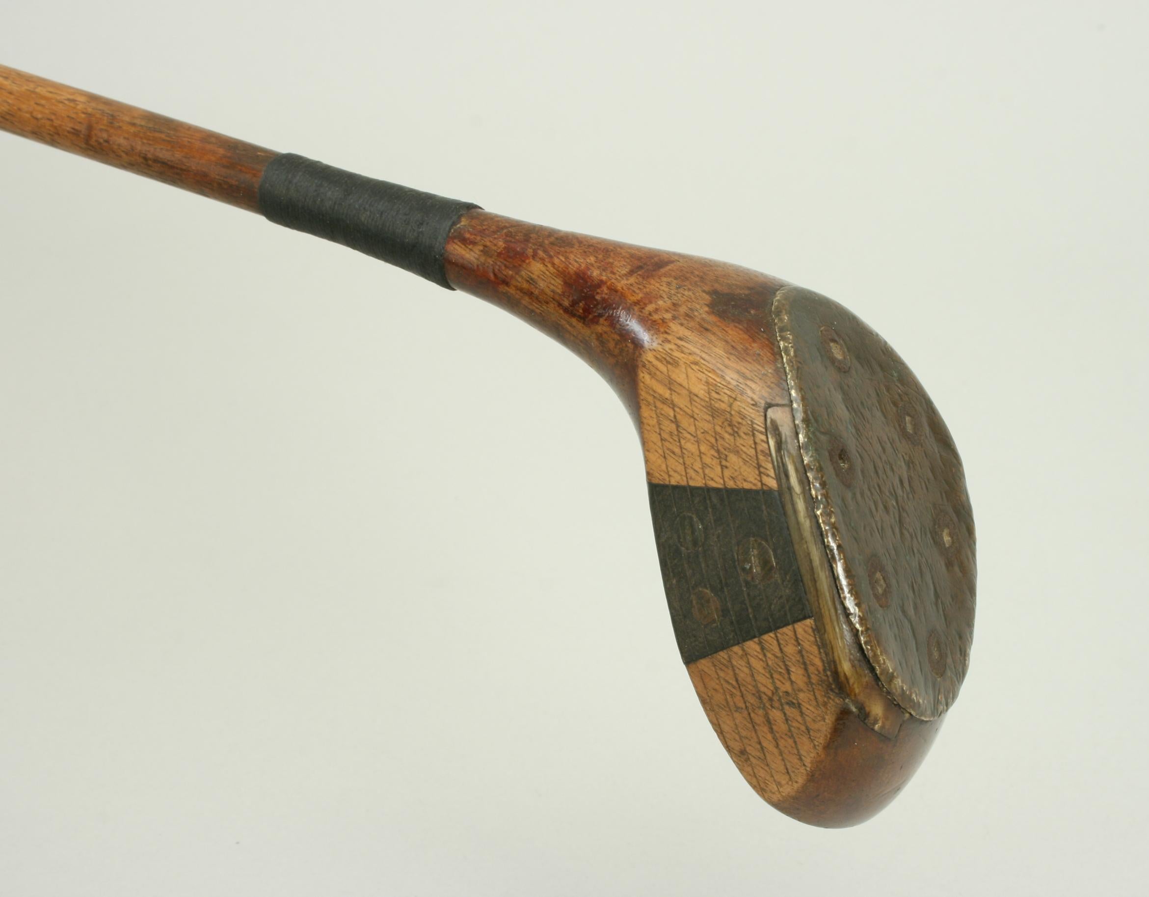 antique wooden golf clubs