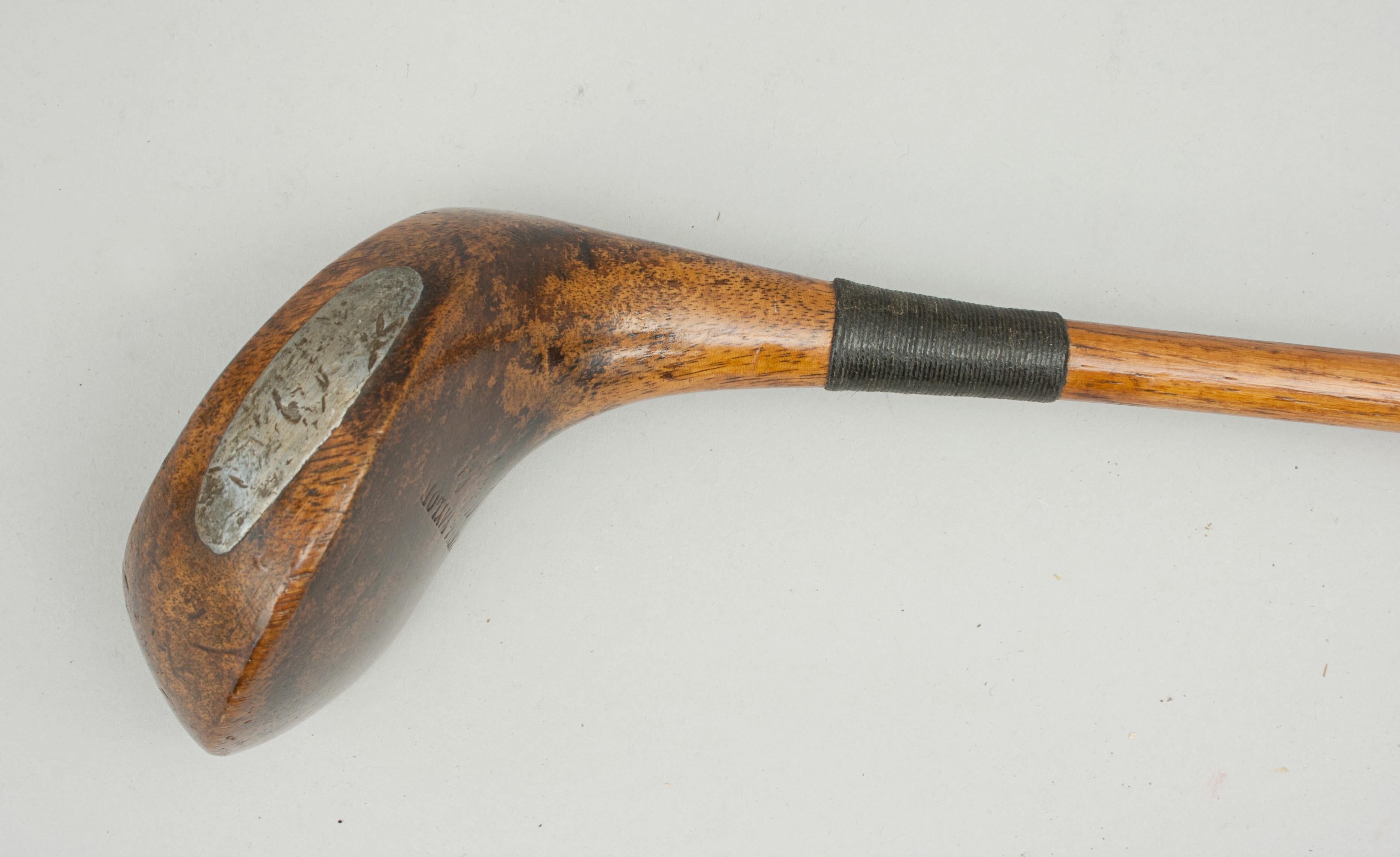 Early 20th Century Antique Hickory Golf Club, J. H. Taylor, Cann & Taylor Golf Club