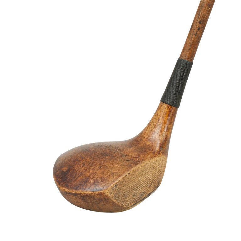 Antique Hickory Golf Club, James B. Halley and Co., Driver at 1stDibs