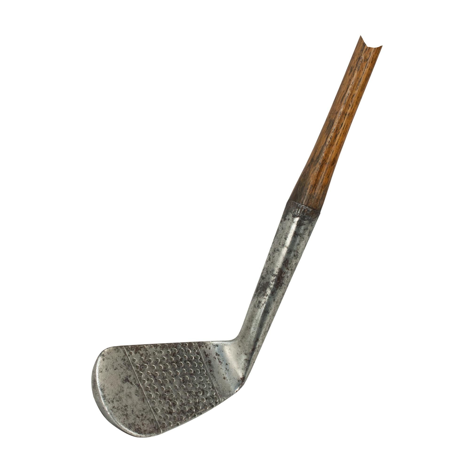 Antique Hickory Golf Club, Tom Stewart Iron with Personal Inspection Mark 6