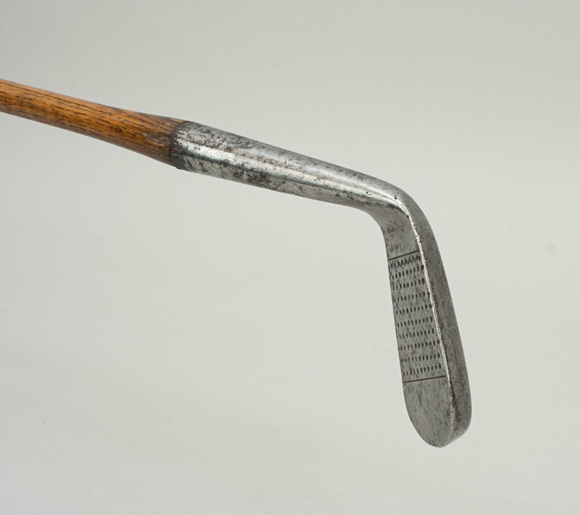 Early 20th Century Antique Hickory Golf Club, Tom Stewart Iron with Personal Inspection Mark