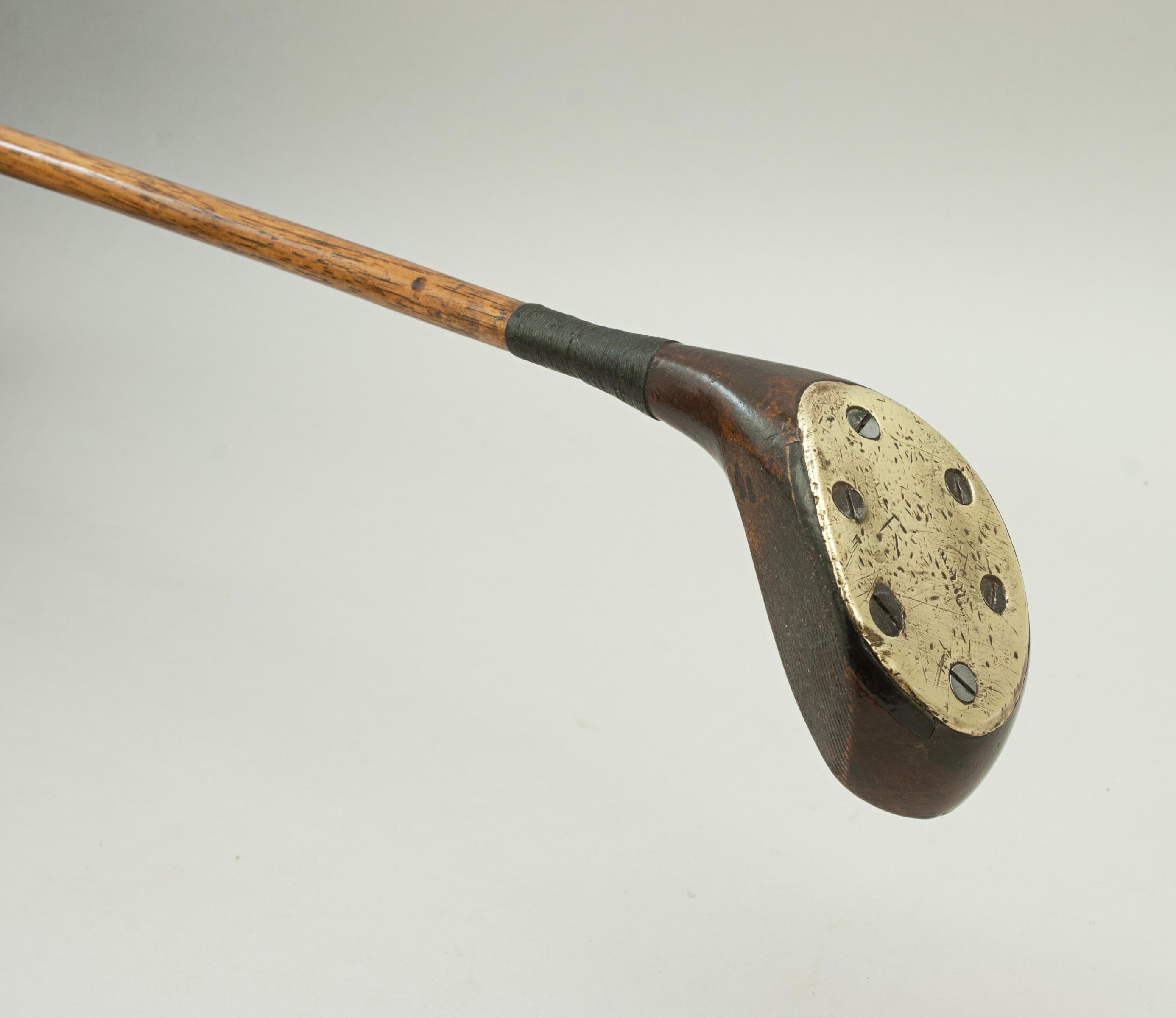 Antique Hickory Shafted Golf Club, Spoon by A. Dimon 1