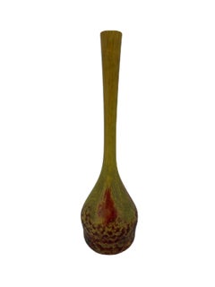 Daum Nancy Antique High Ornamental Vase Made with the Powder Glass Technique