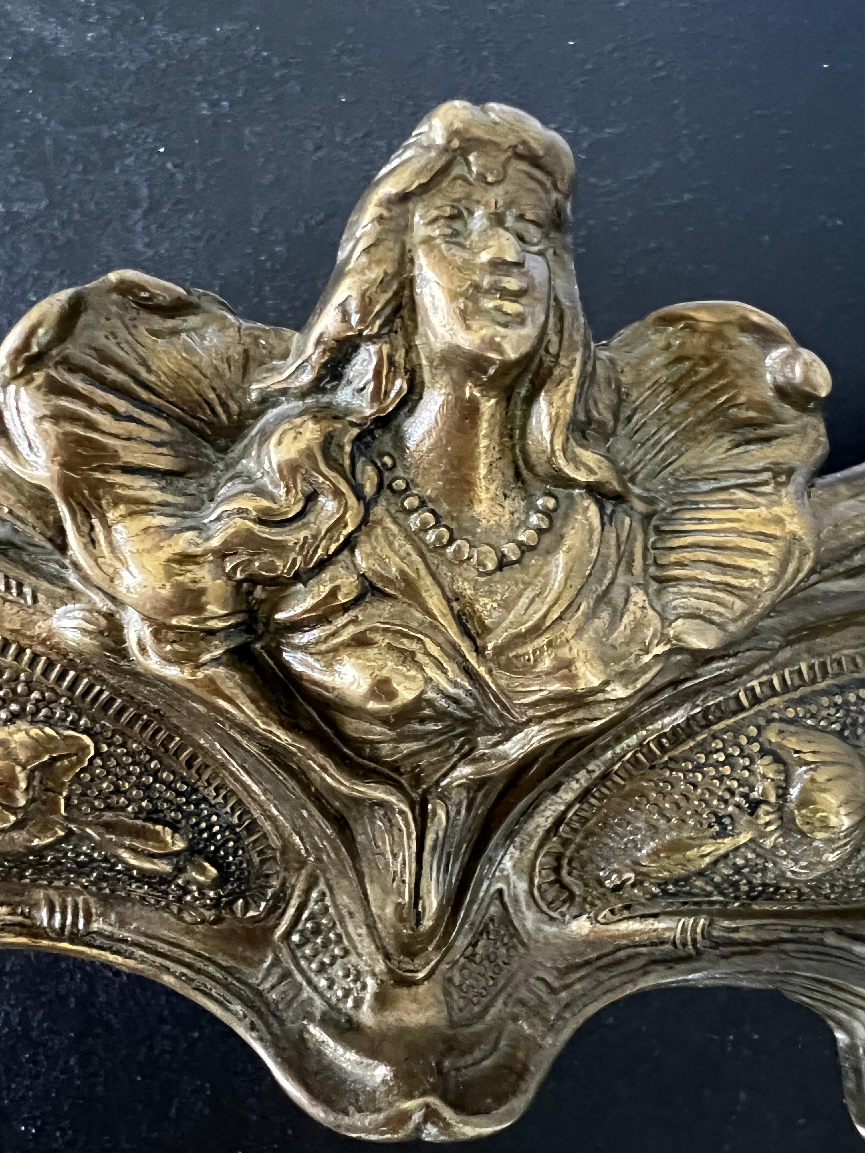 Antike hohe Qualität Französisch Bronze Jardiniere Art Deco Pflanzer  im Angebot 9