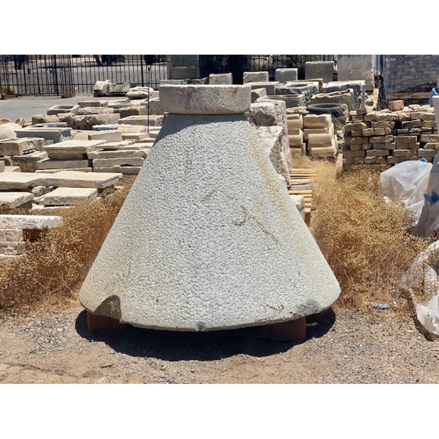 Antique High Round Conical Stone Table, GE-1627 For Sale 1