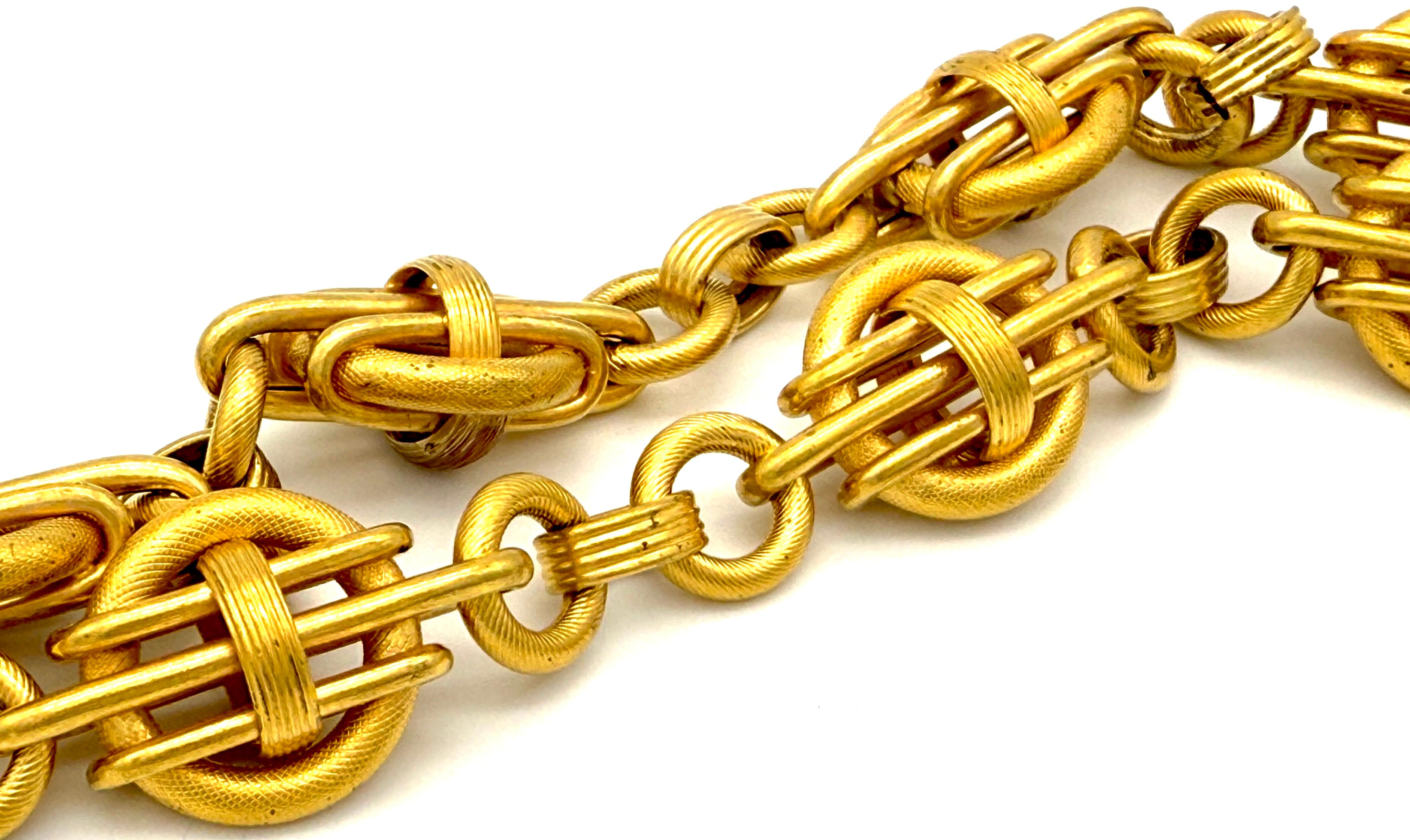 Women's Antique High Victorian 18K Yellow Gold Necklace Collar For Sale