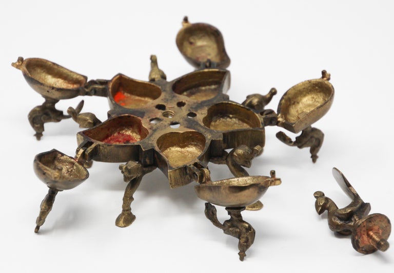 Boîte Ancienne En Laiton Sculpté Paon - Vintage Années 1900-1940, Fabriquée Main En Inde, Unique