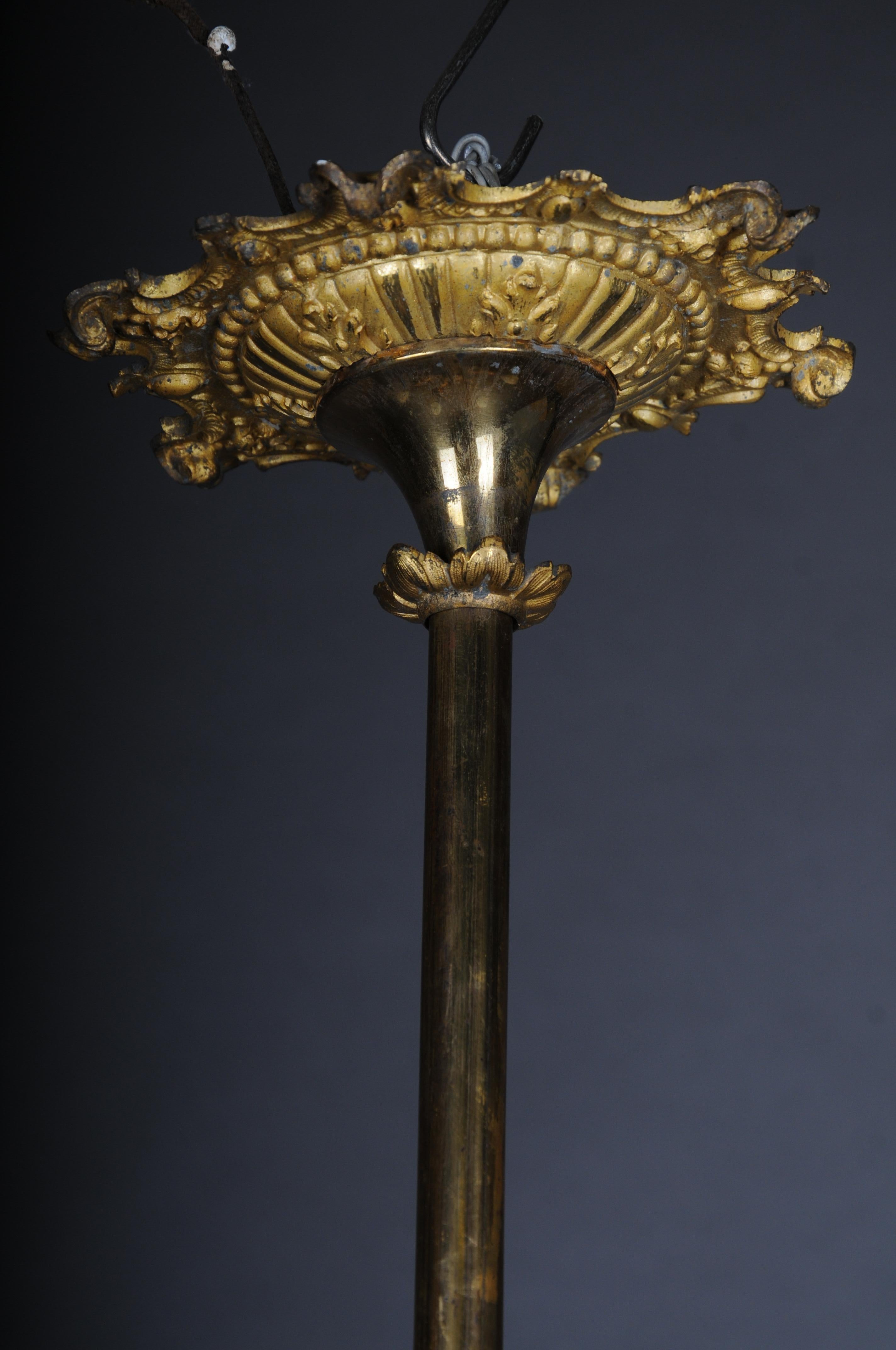 Lustre Hisorisme ancien, bronze, or, 1880 en vente 12