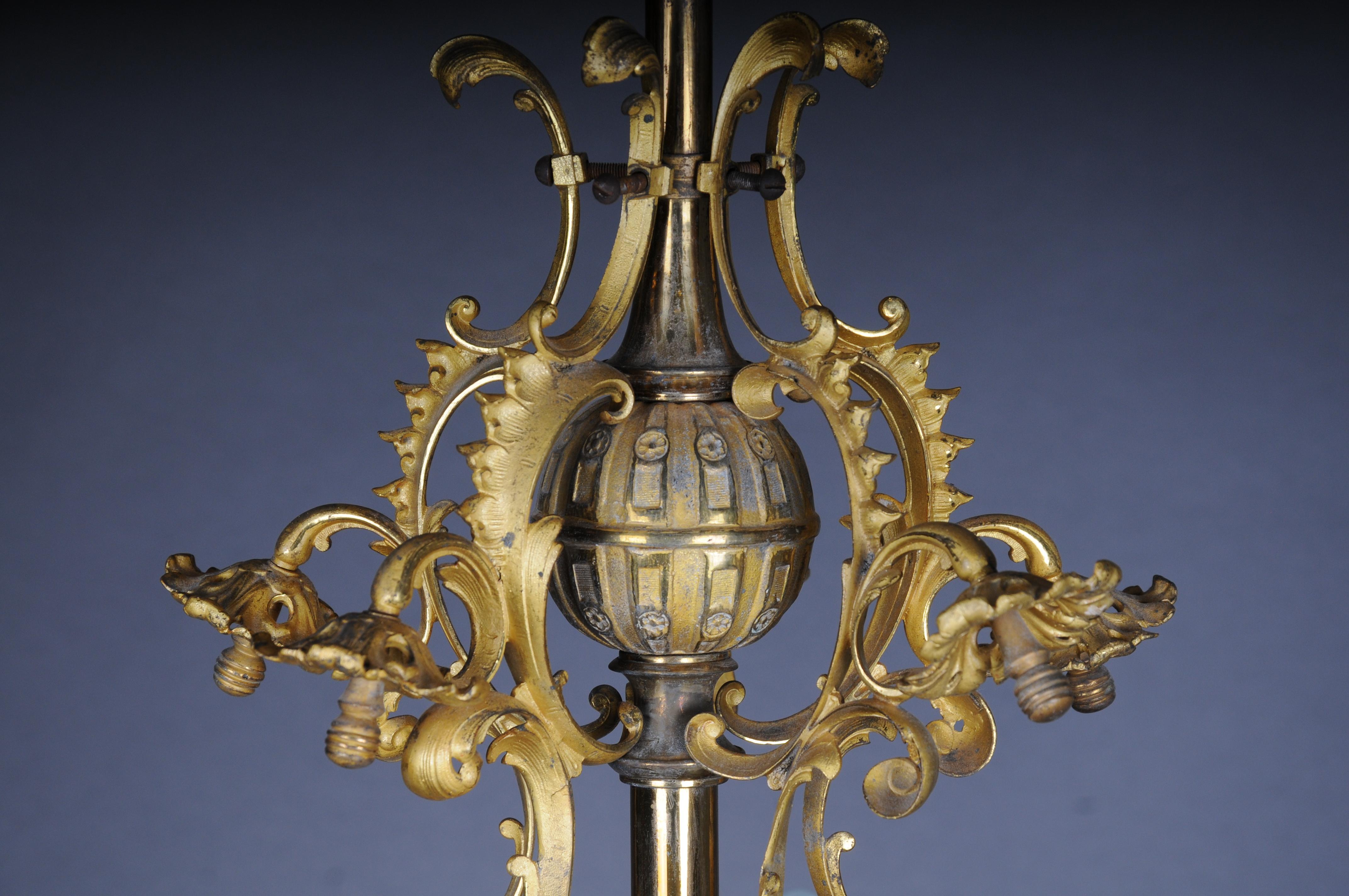 Antique Hisorism chandelier, bronze, gold from 1880 For Sale 2