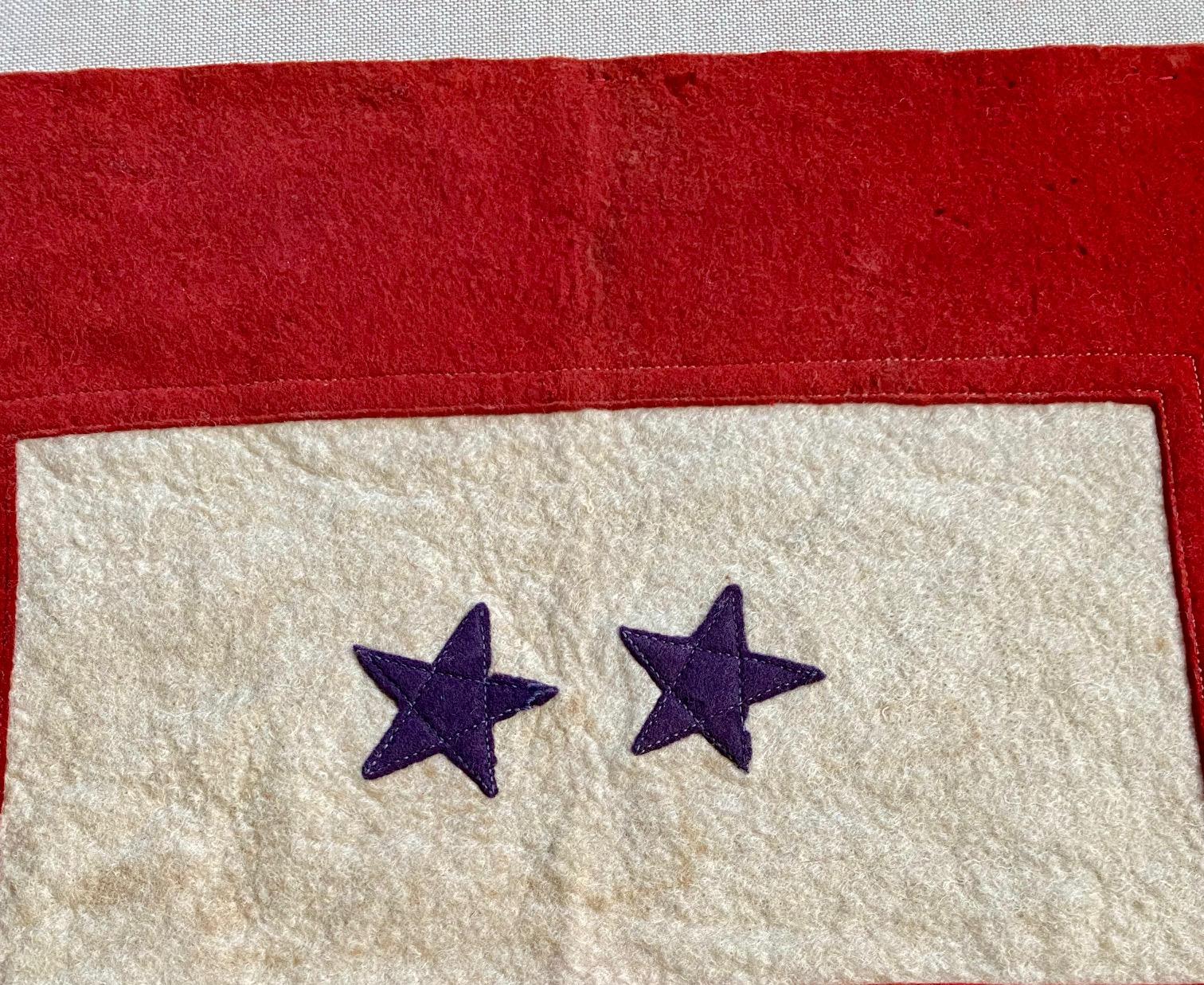 american flag with one star