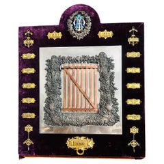 Antique plaque commémorative judaïque de la franc-maçonnerie viennoise-Paris 1861-1886
