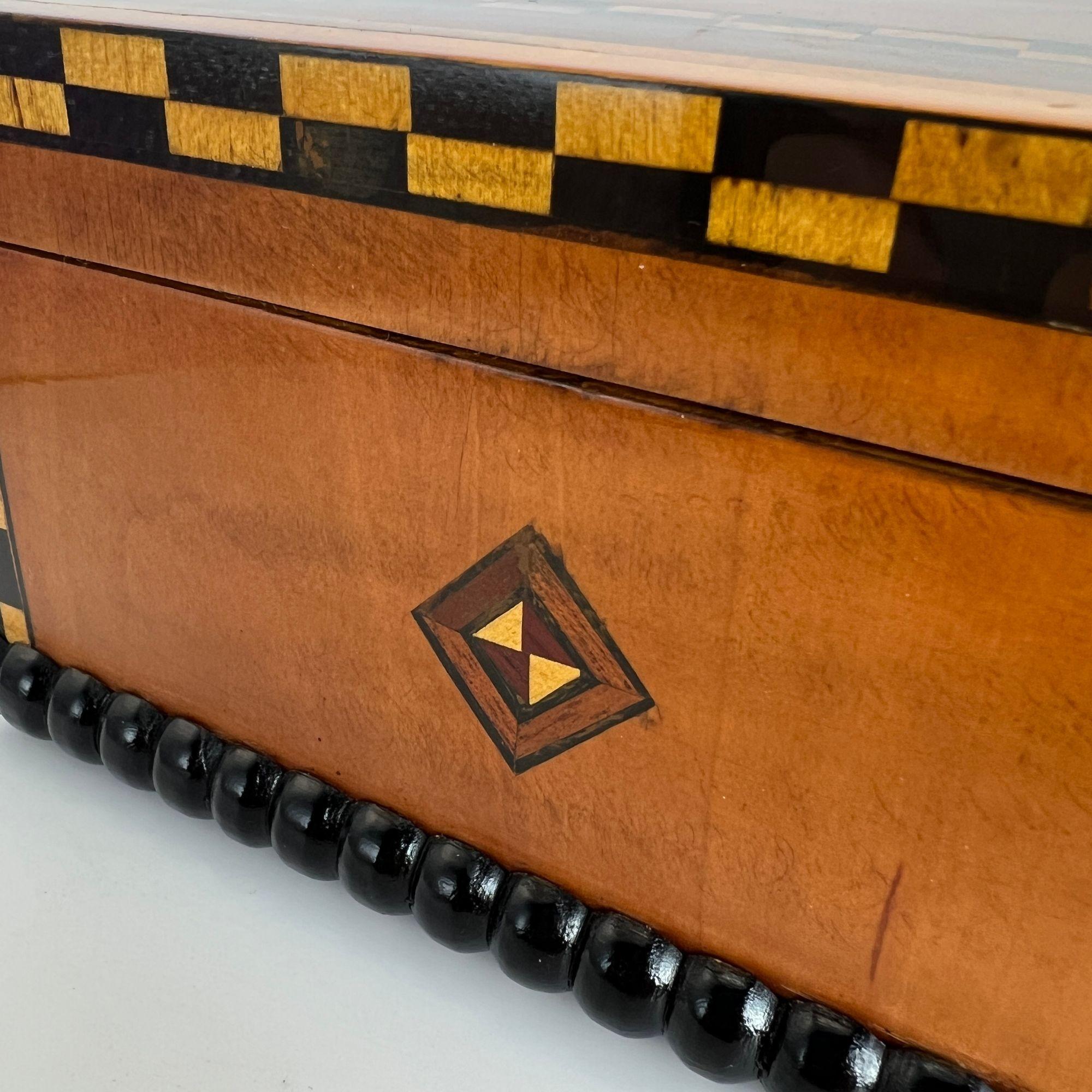 Antique Historicism Box, Birch, Marqueterie, Shell Inlay, Germany, circa 1880 For Sale 10